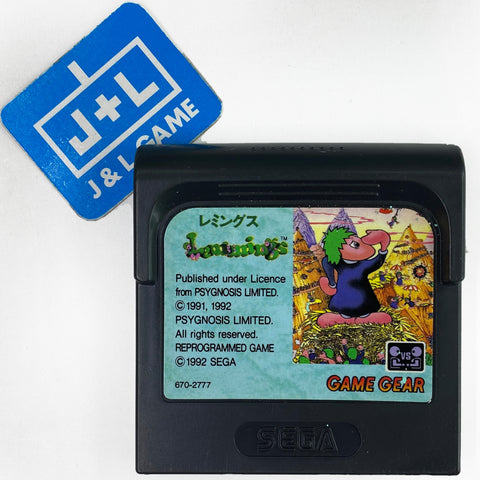 LEMMINGS Game Gear Sega 2194 gg