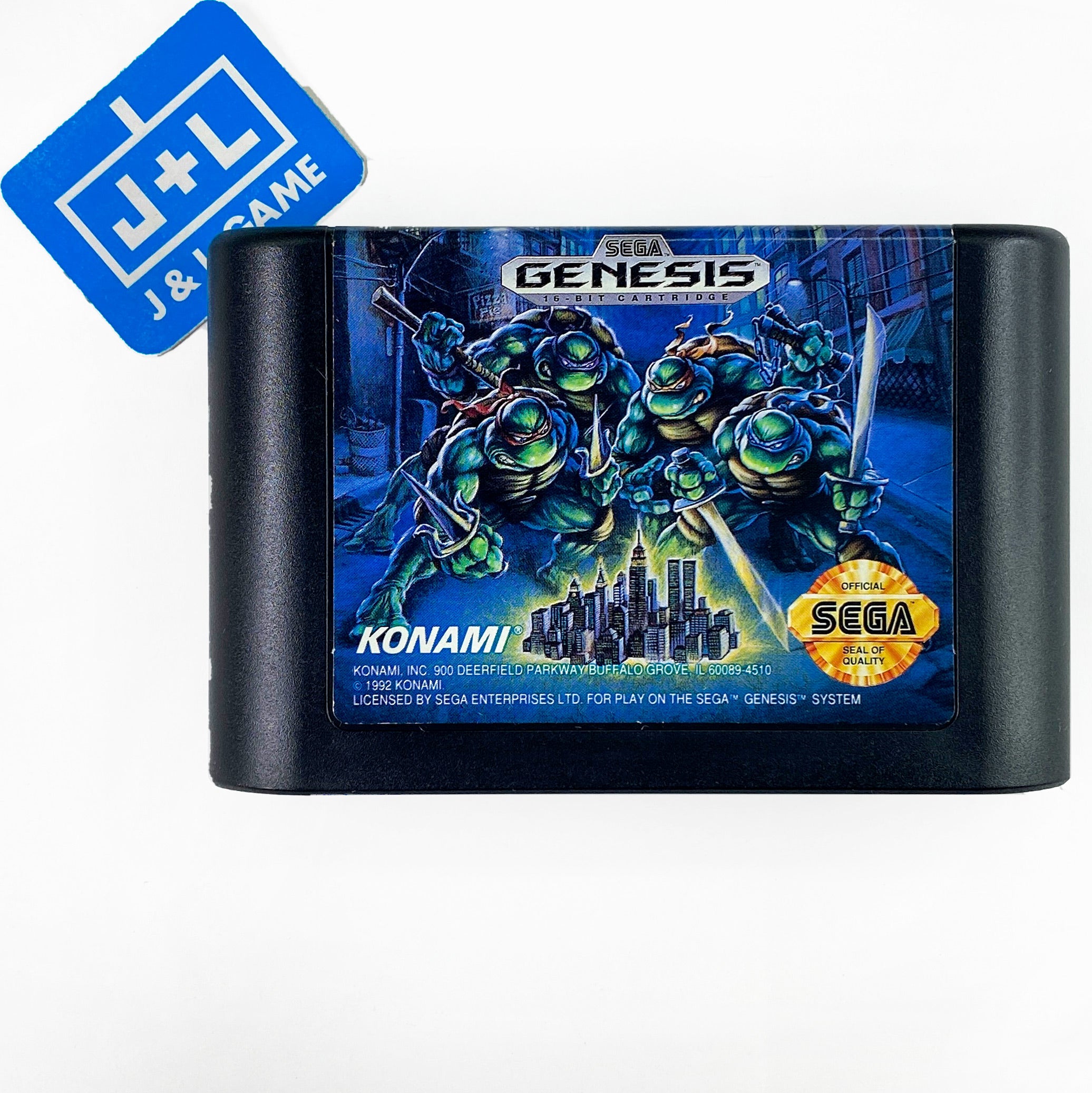 Teenage Mutant Ninja Turtles: The Hyperstone Heist - (SG) SEGA Genesis [Pre-Owned] Video Games Konami   