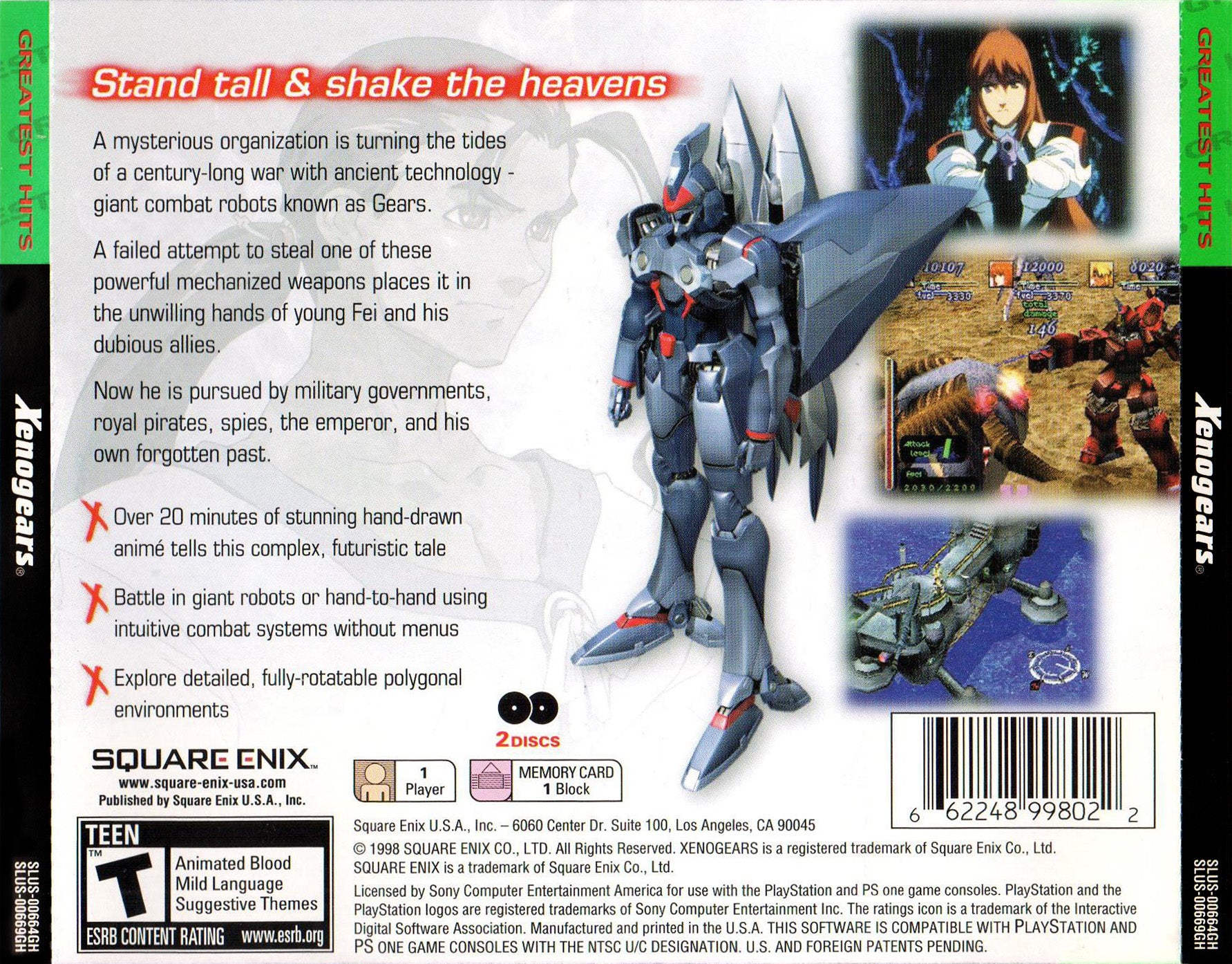 Xenogears newest (Greatest Hits) on Playstation 1