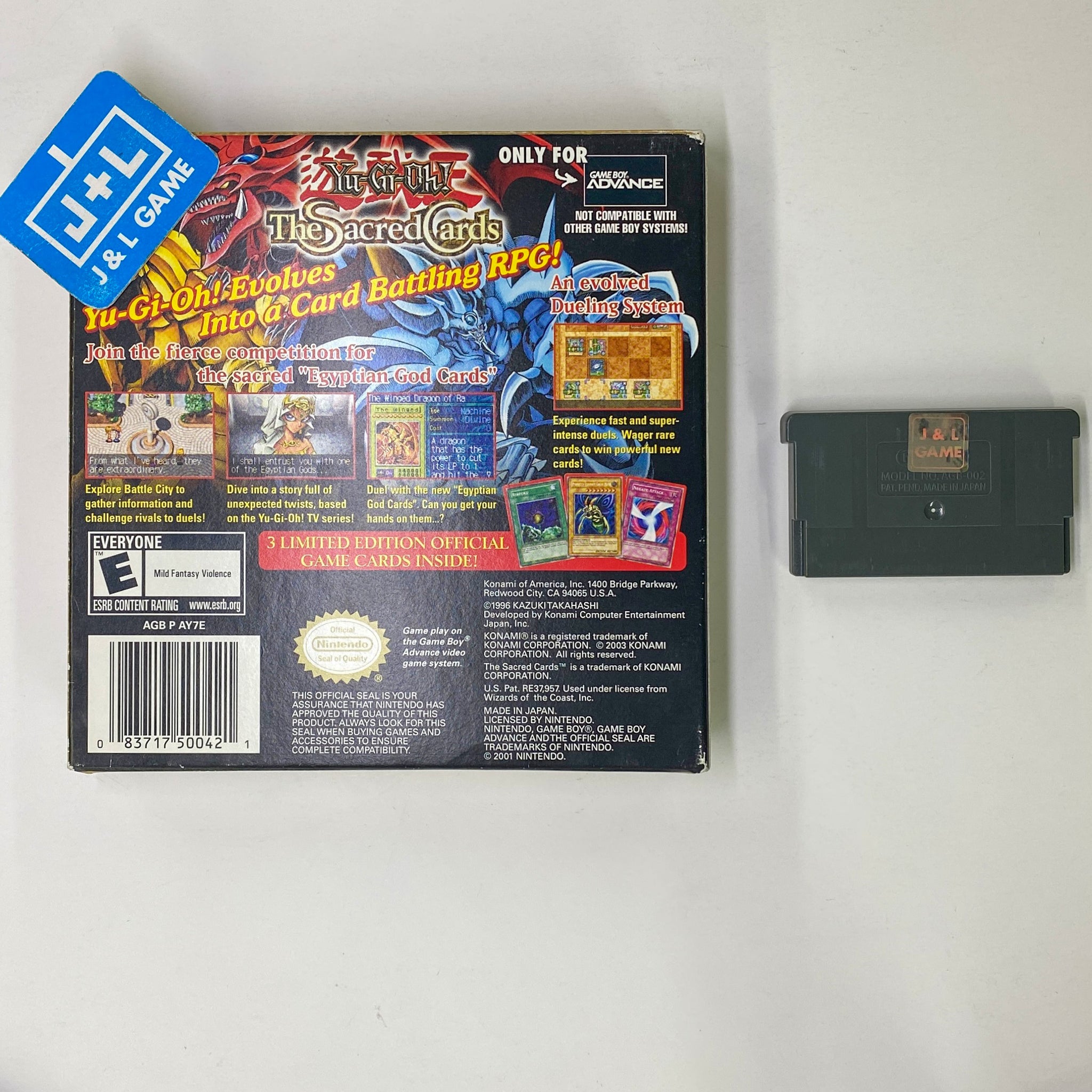 Yu-Gi-Oh! The Sacred Cards - (GBA) Game Boy Advance [Pre-Owned] – J&L ...