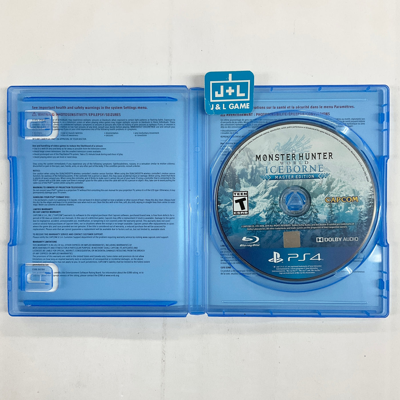 Iceborne 4 Master J&L [P Monster Game Edition World: Hunter - PlayStation | (PS4)
