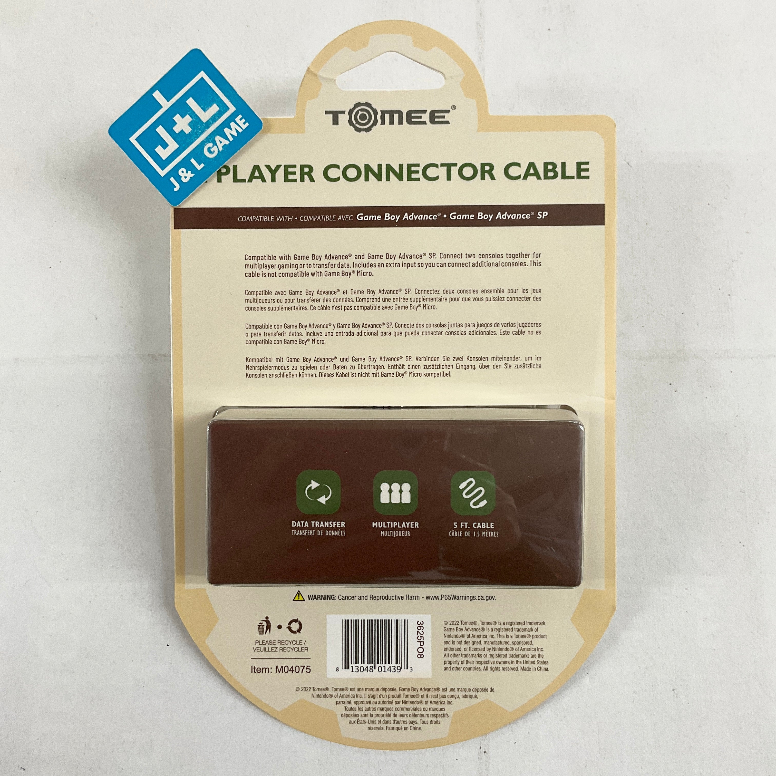 Tomee 2 Player Connector Cable - (GBA) Game Boy Advance Accessories Tomee   