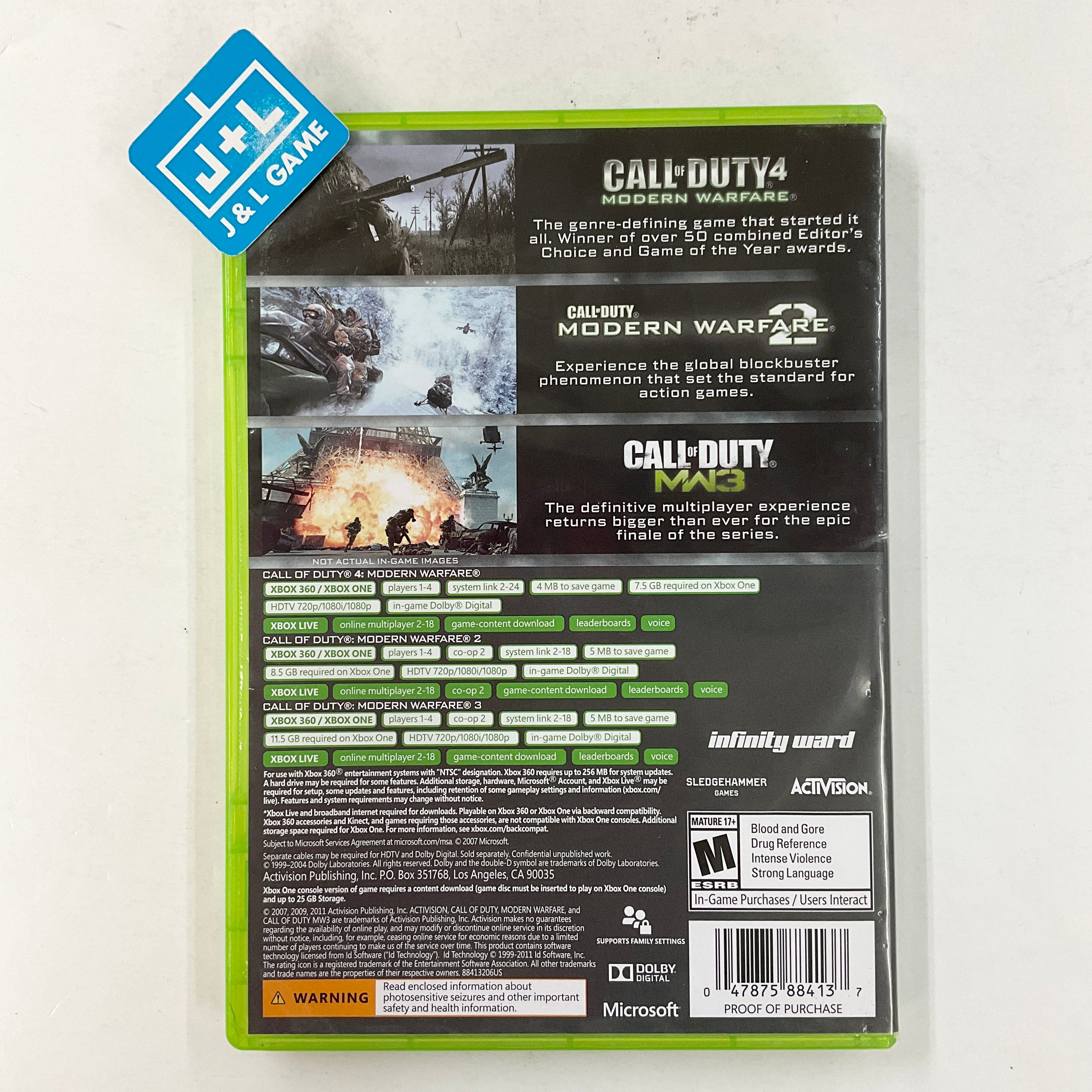 Call of duty trilogy xbox best sale 360