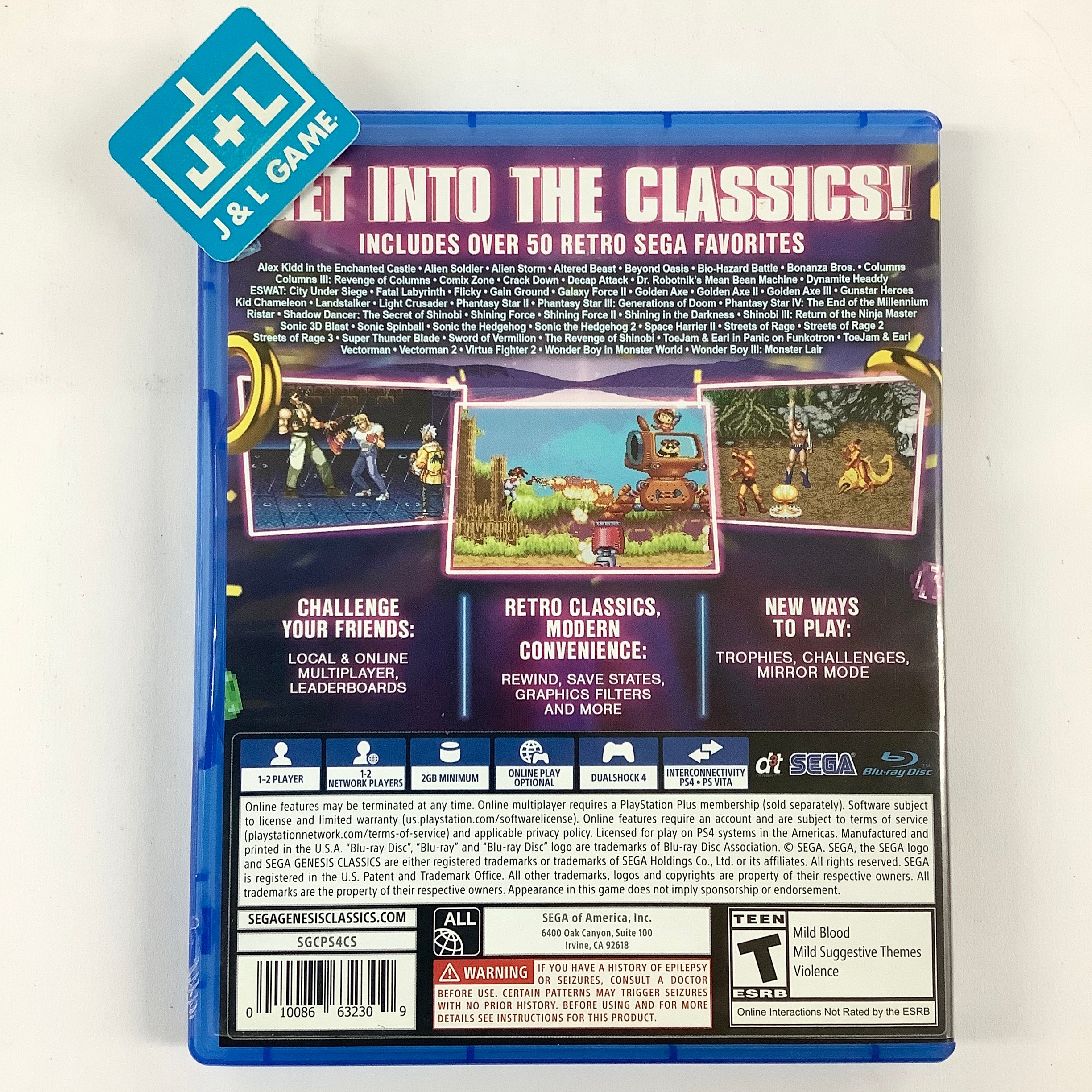 Sega mega deals classics ps4