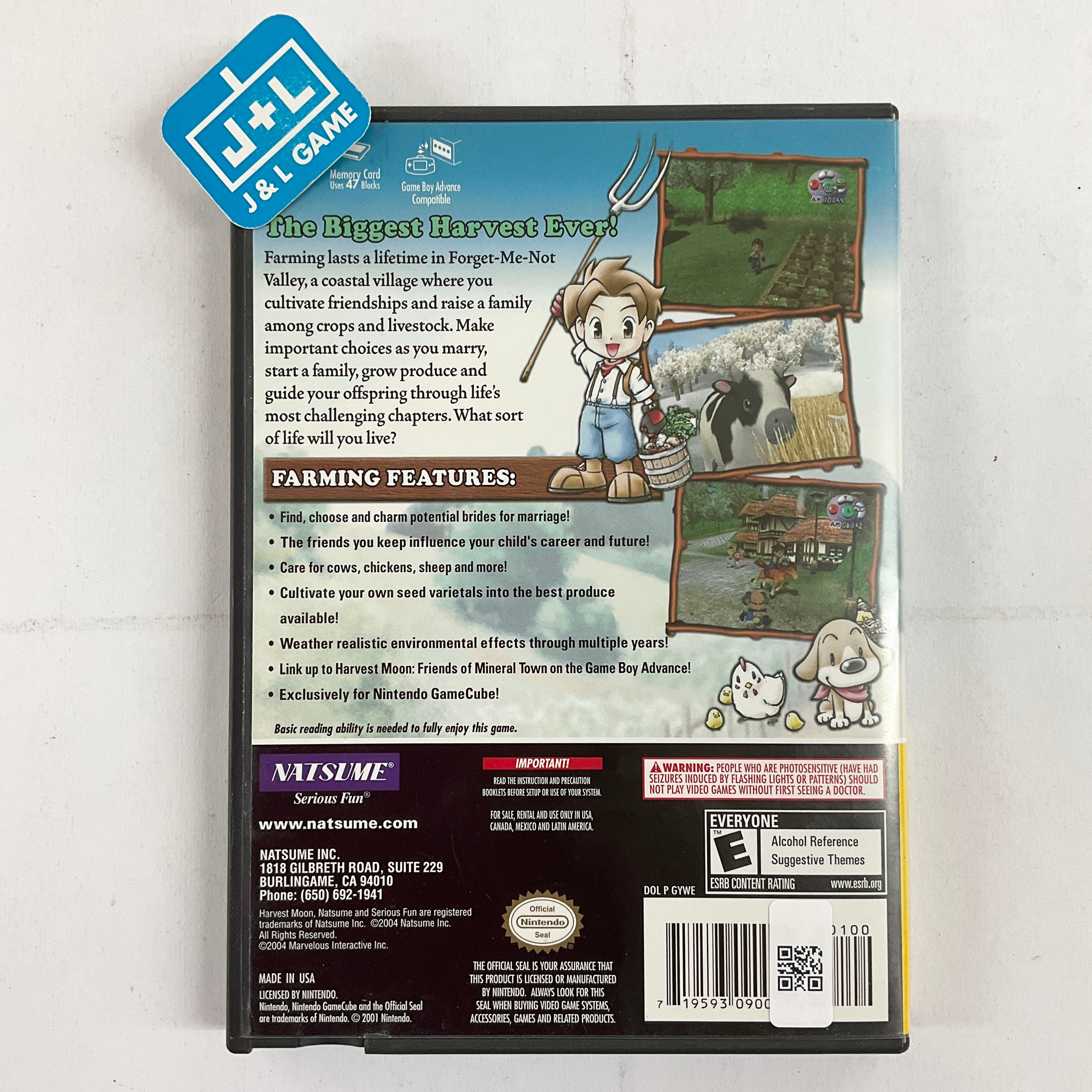 Harvest Moon: A Wonderful Life (Player's Choice) - (GC) GameCube