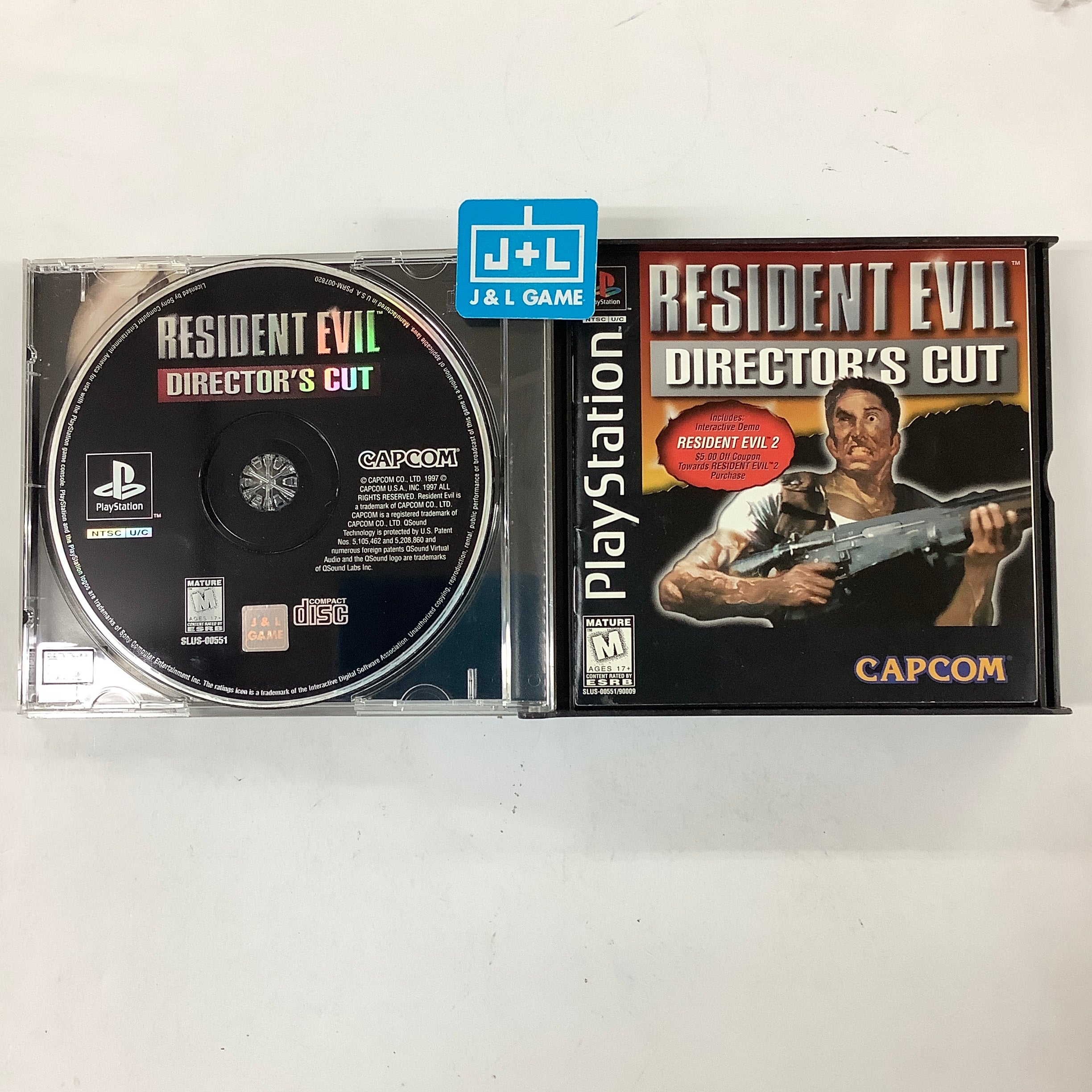 Resident Evil Director's Cut 2 Disc For fashion Playstation 1