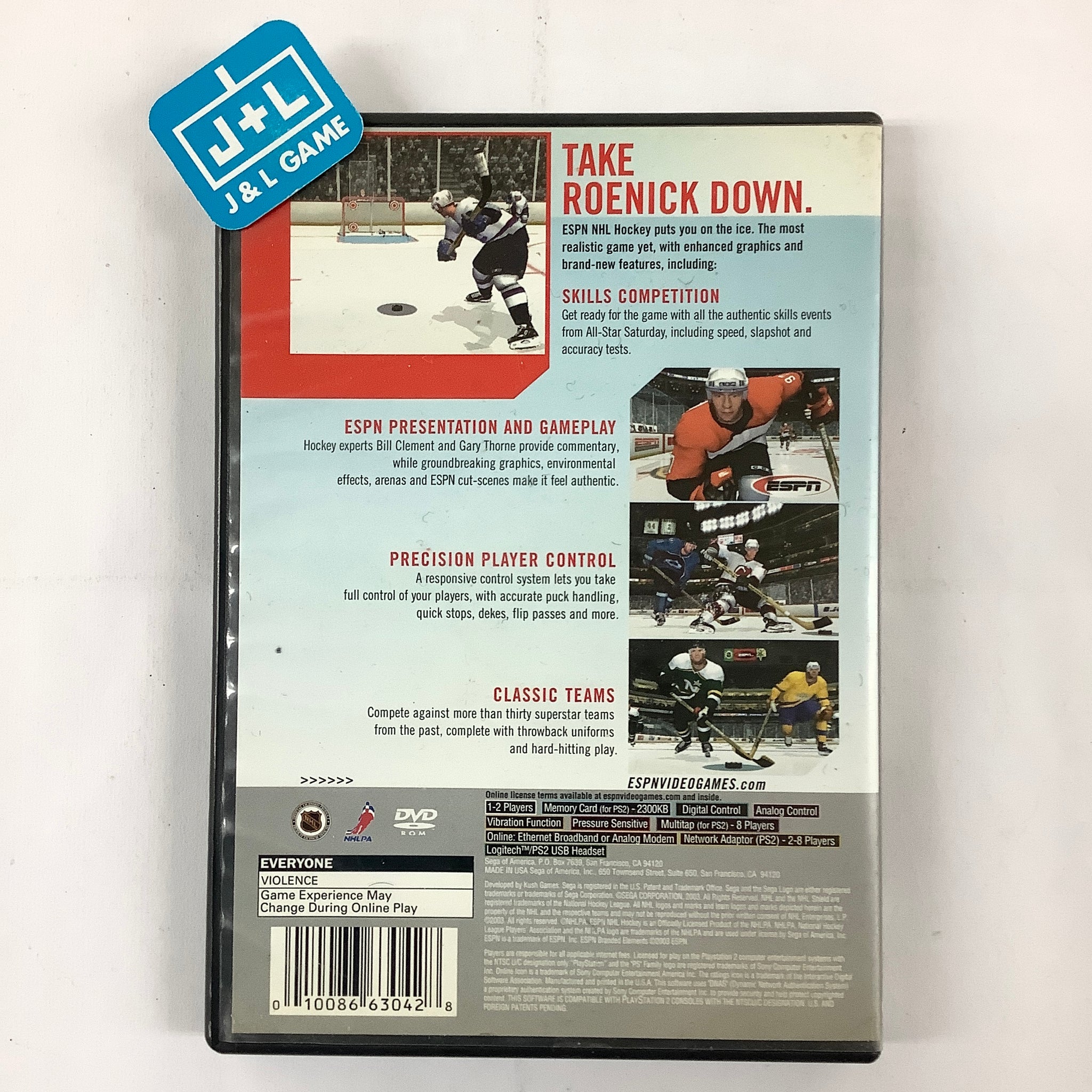 ESPN NHL Hockey - (PS2) PlayStation 2 [Pre-Owned] – J&L Video Games New ...