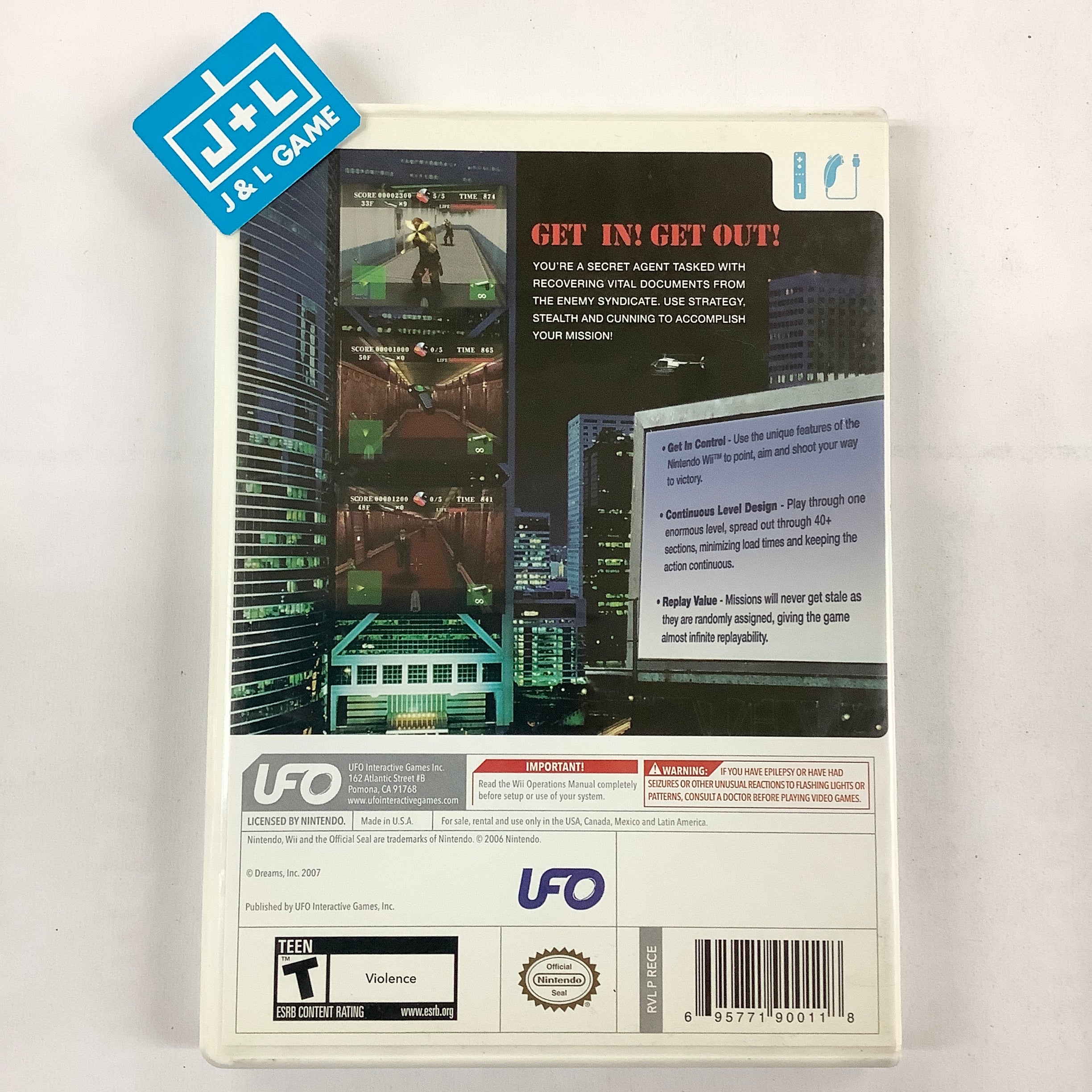 Spy Games: Elevator Mission - Nintendo Wii [Pre-Owned] Video Games Tommo   