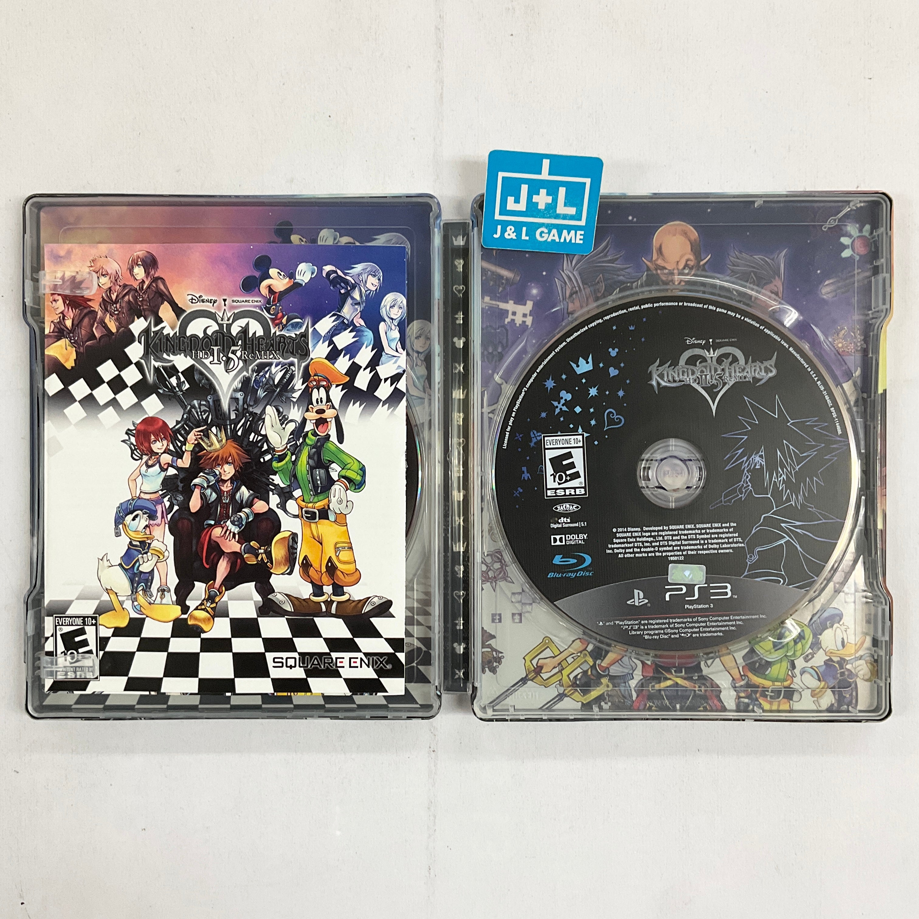 Kingdom hearts 1.5 2.5 steel book deals games included