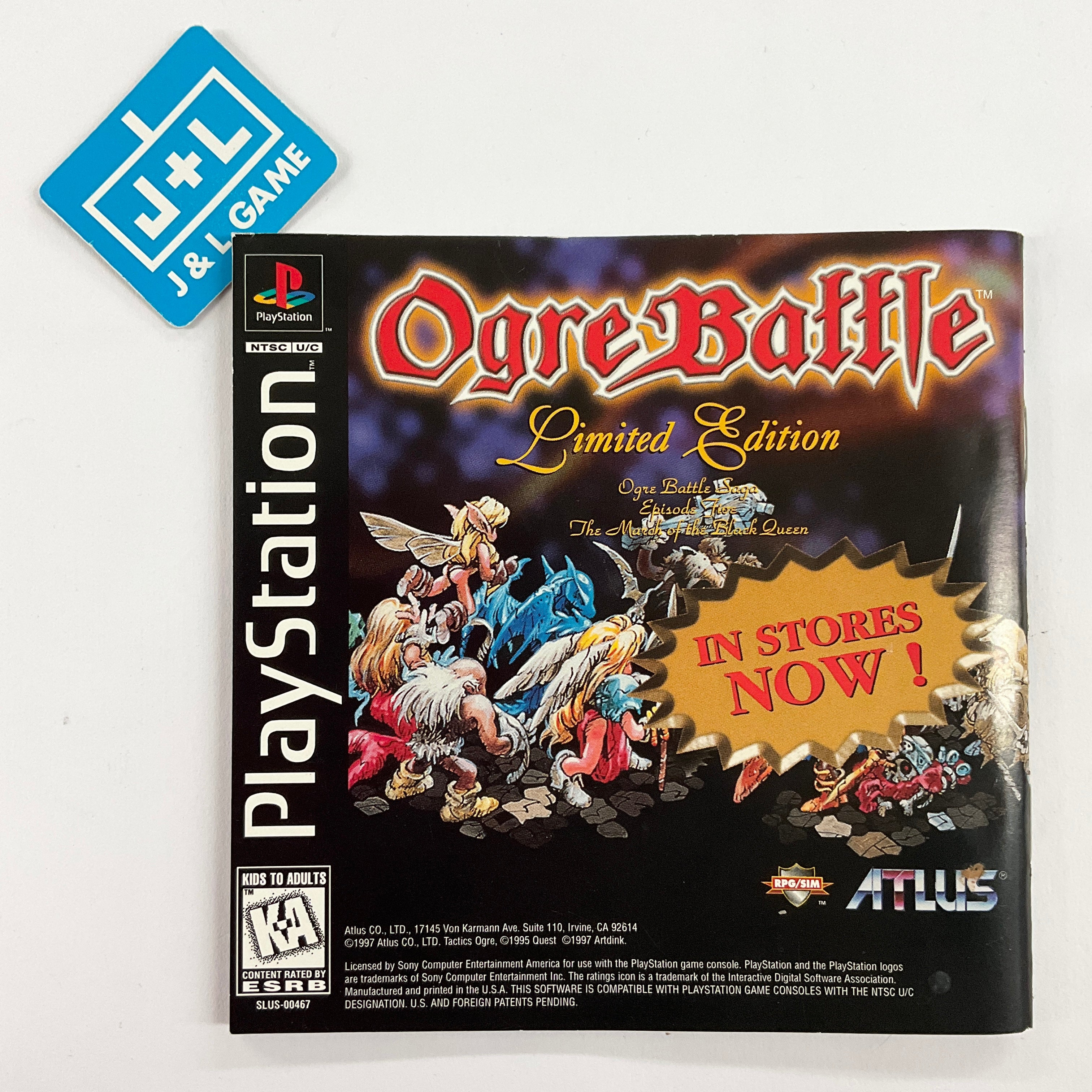 Tactics Ogre For Playstation hot 1