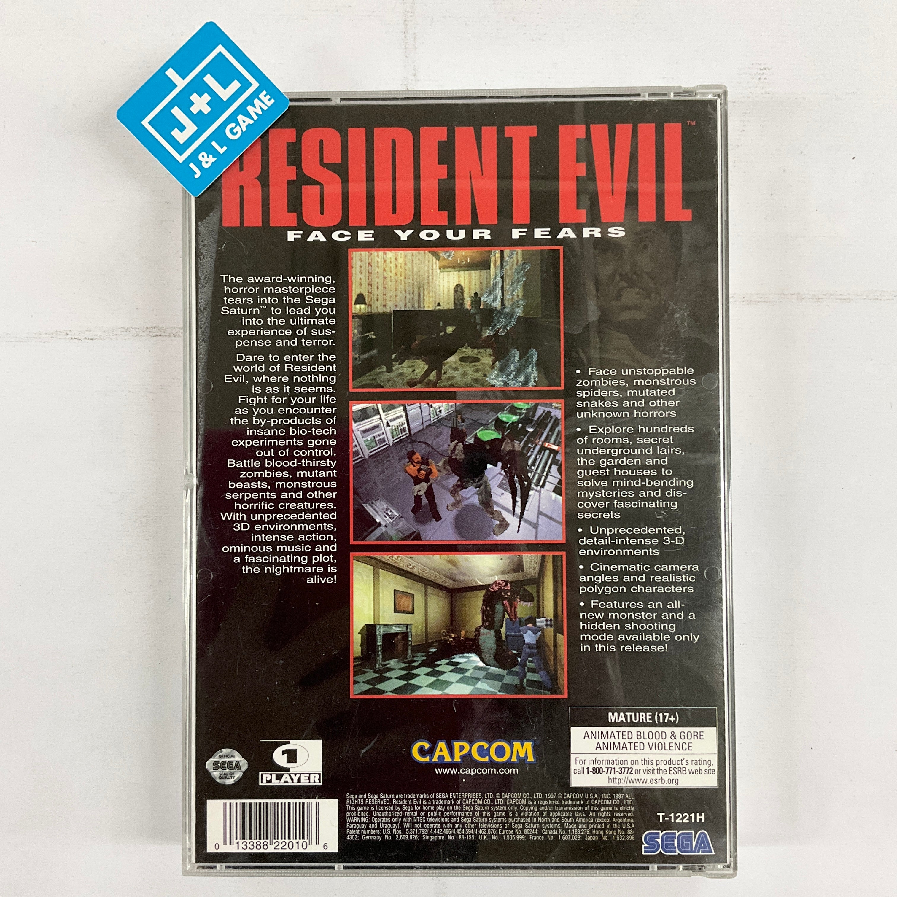 Resident Evil - (SS) SEGA Saturn [Pre-Owned]