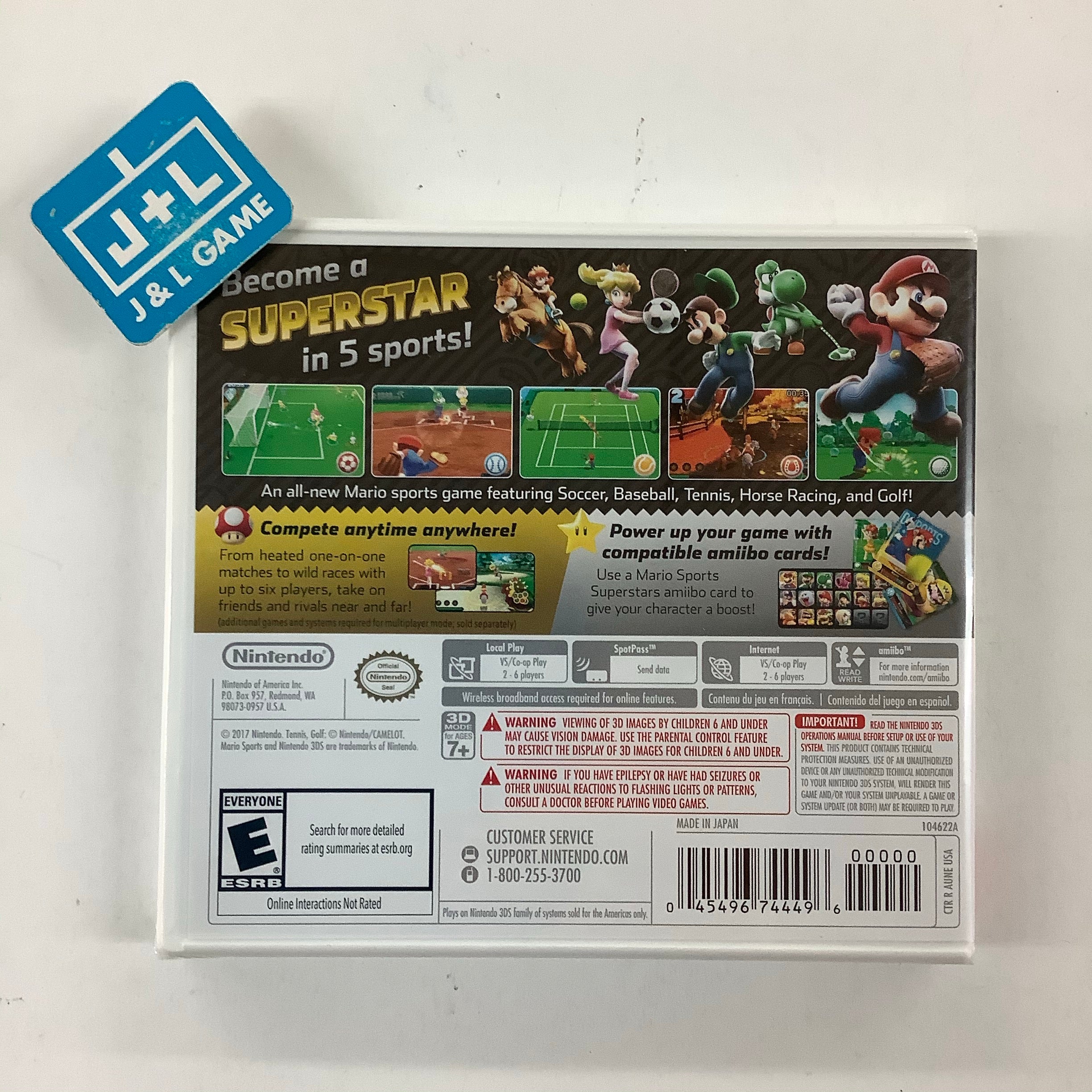 Mario Sports offers Superstars - 3DS US Version