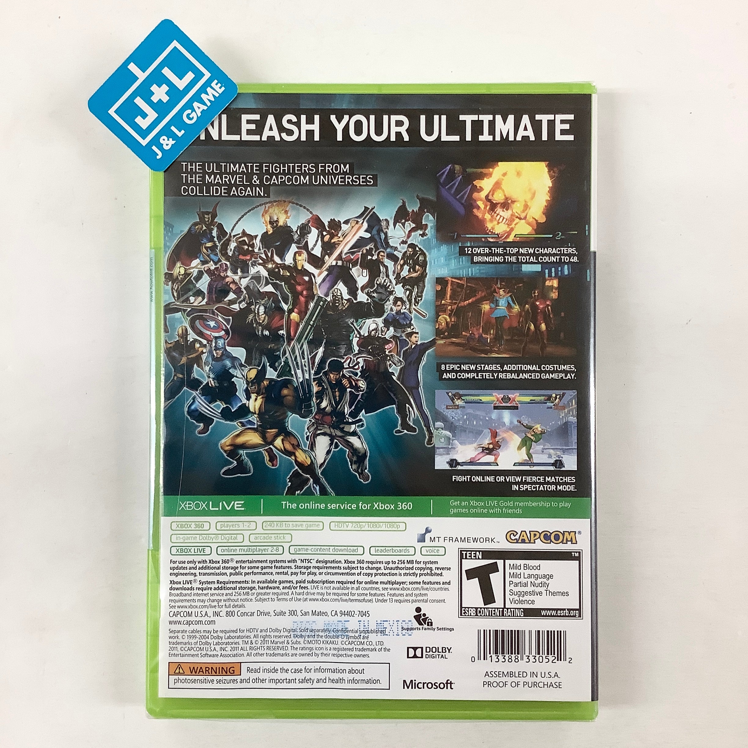 Ultimate Marvel vs. Capcom 3 - Xbox 360 Video Games Capcom   