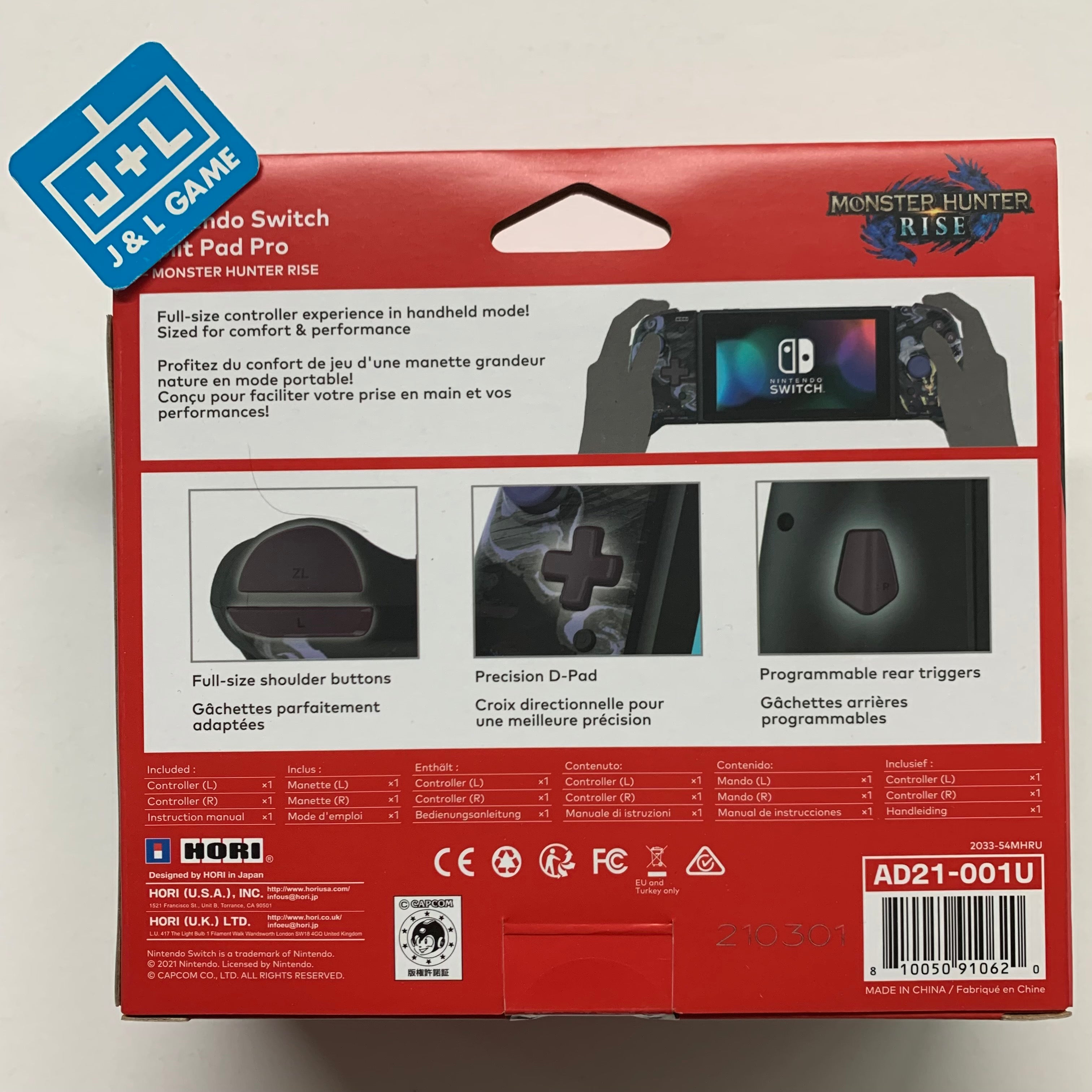 HORI Nintendo Switch Split Pad Pro (Monster Hunter Rise) - (NSW) Nintendo Switch Accessories HORI   