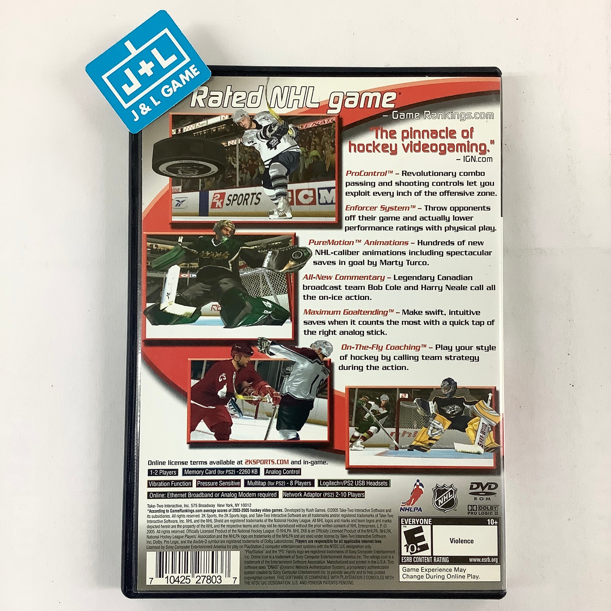 NHL 2K6 - (PS2) PlayStation 2 [Pre-Owned] – J&L Video Games New York City