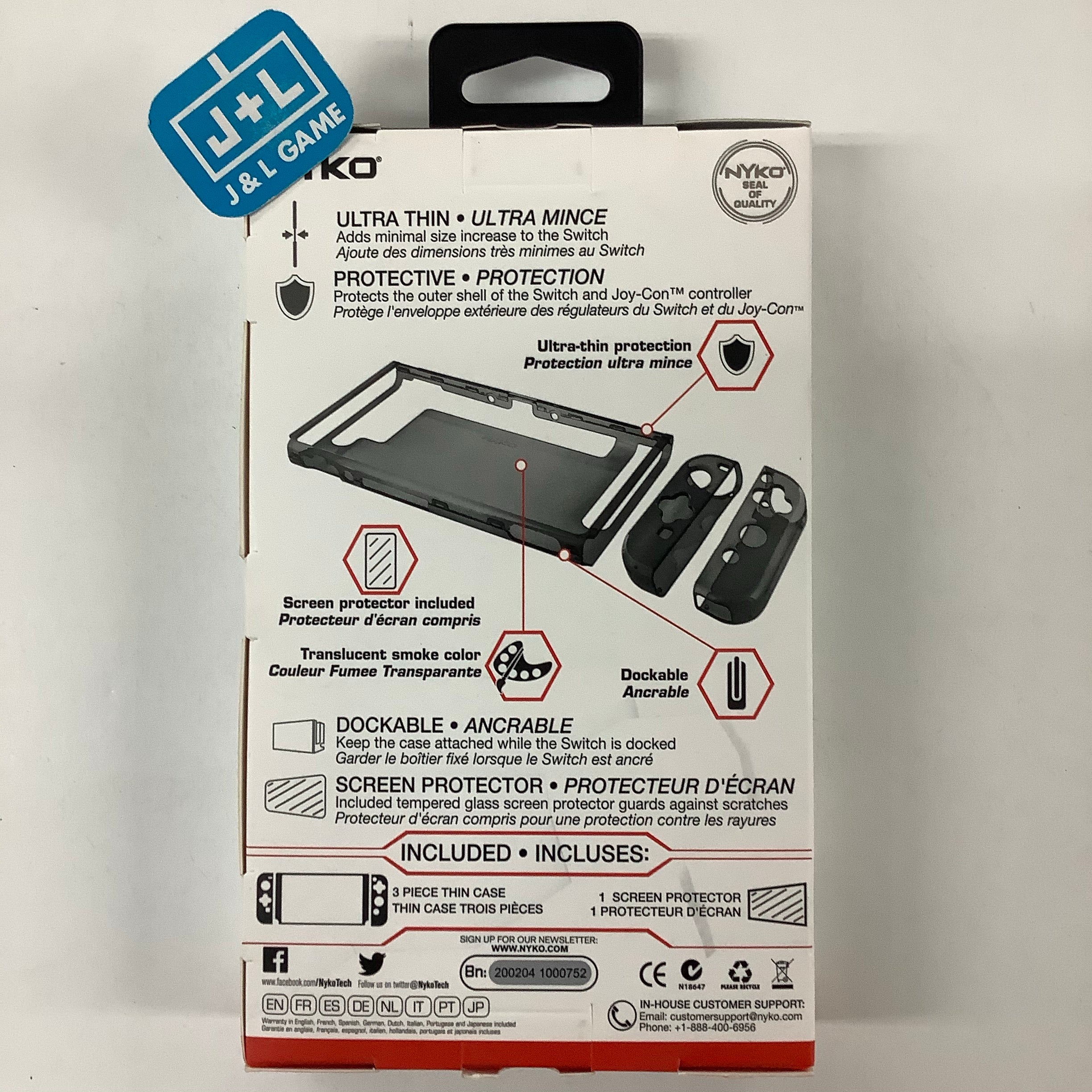 Nyko Thin Case (Translucent Smoke) - (NSW) Nintendo Switch Accessories Nyko   