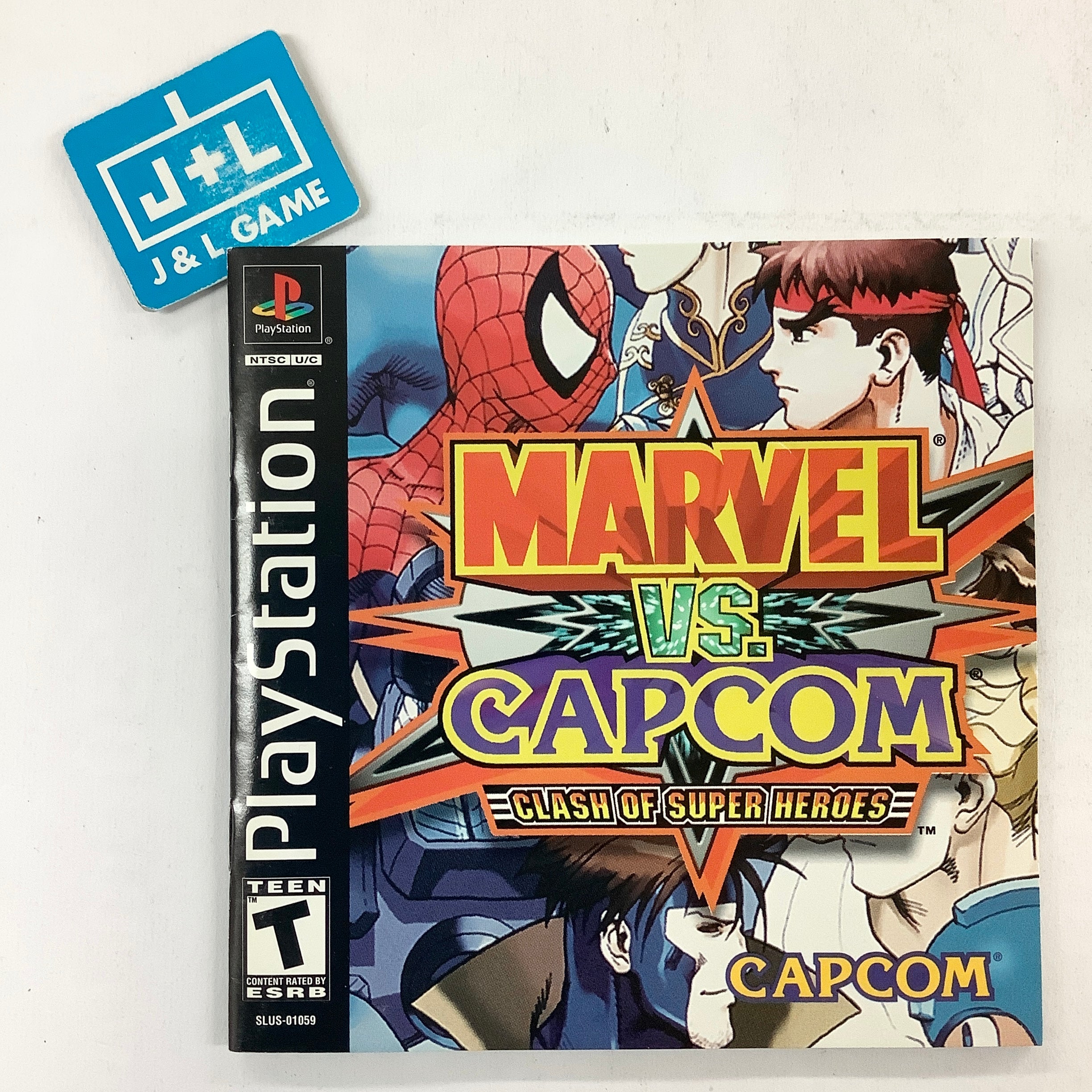 Marvel vs sold Capcom Clash of Super Heroes For Playstation 1