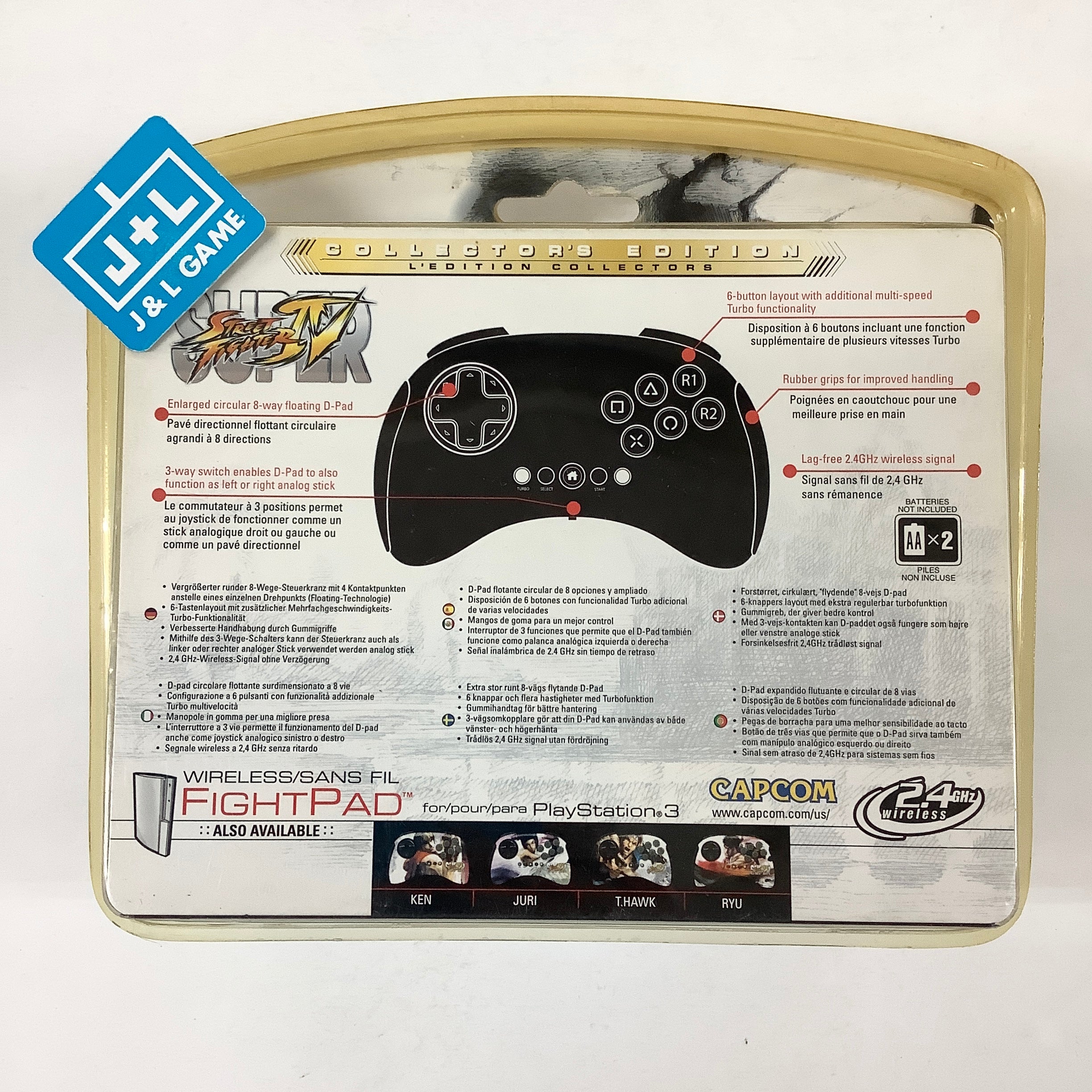 Mad Catz Playstation 3 Super Street Fighter IV Wireless FightPad (T. Hawk)  - (PS3) Playstation 3