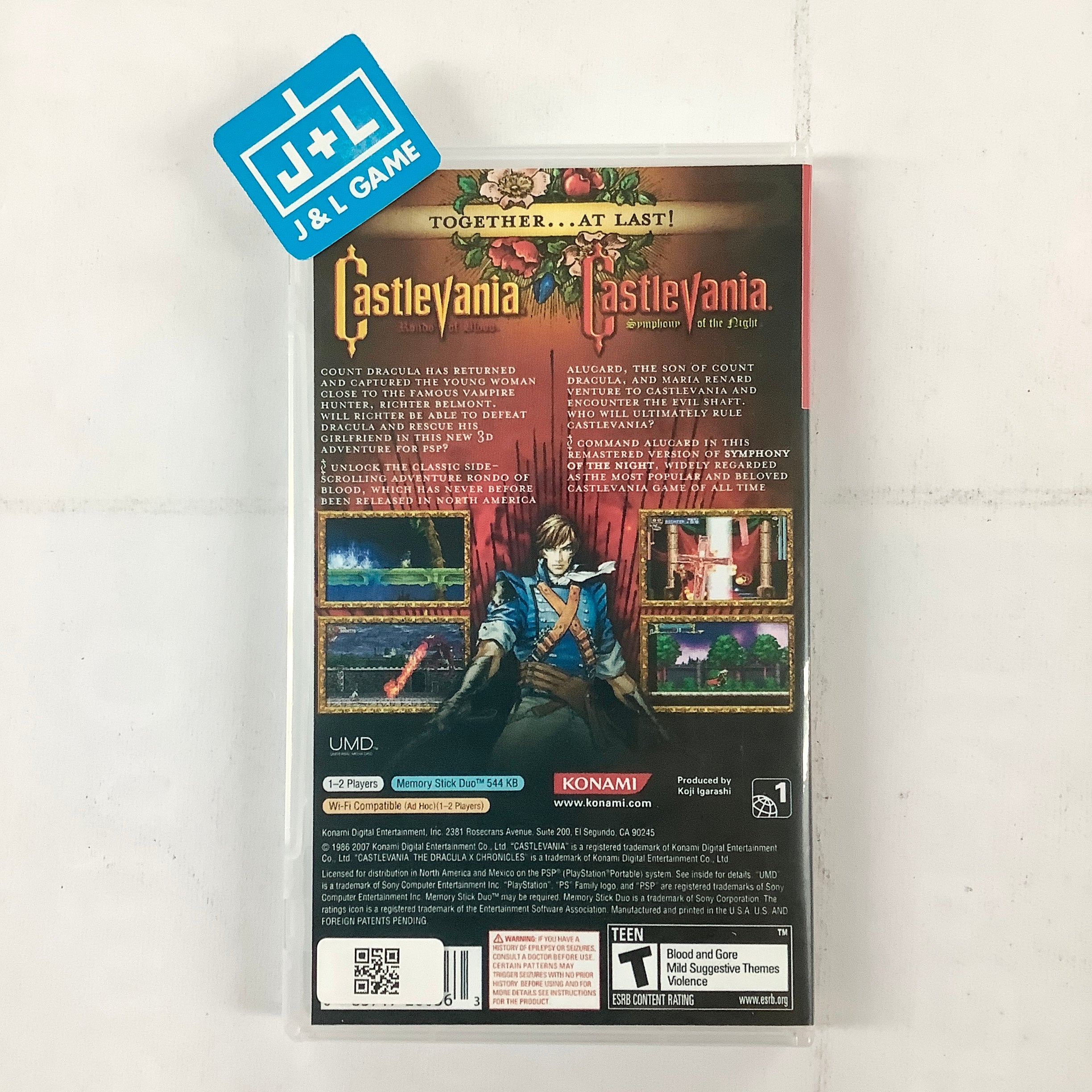 Castlevania Dracula X shops Chronicles For Sony PSP