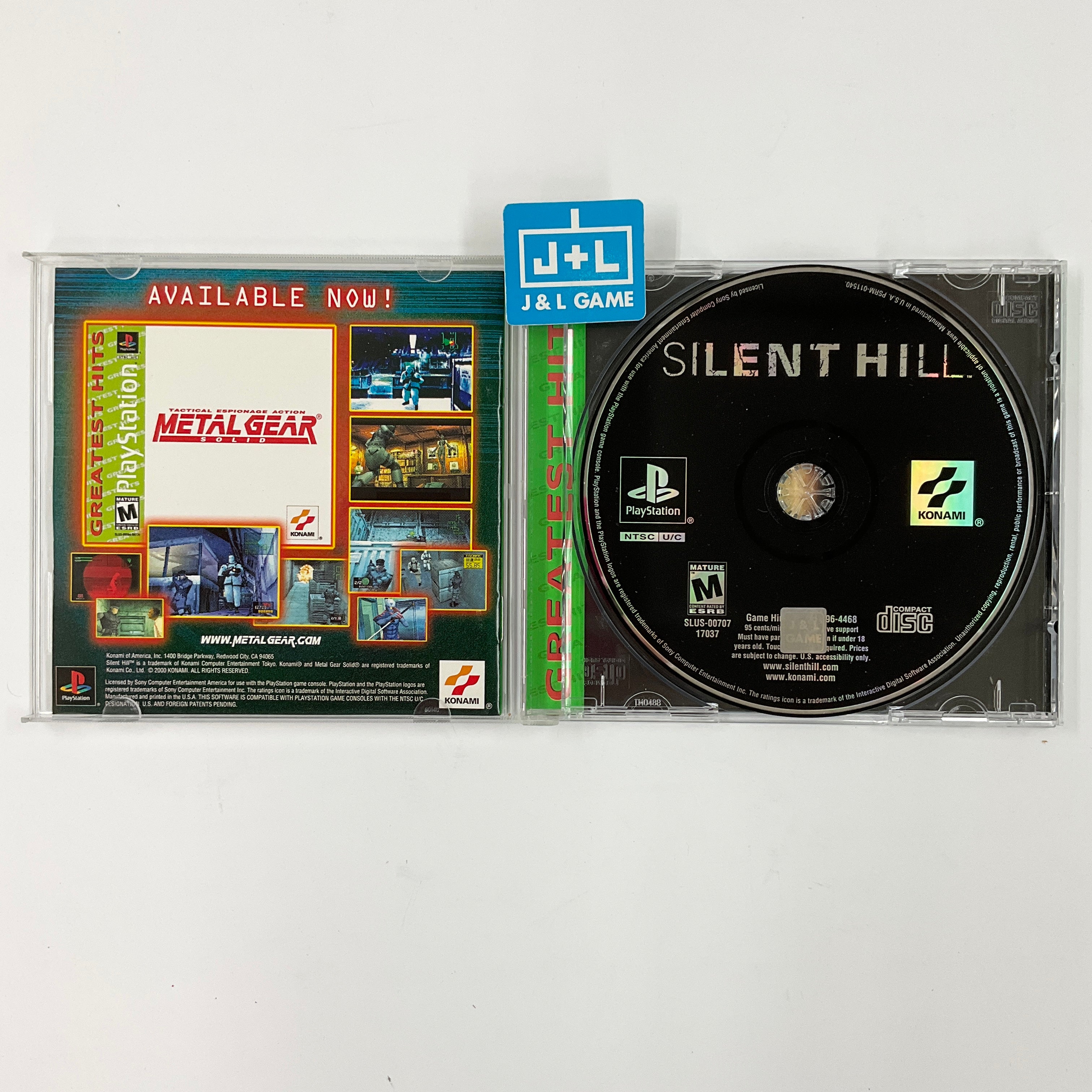 Silent Hill Greatest Hits For Playstation hotsell 1 C.I.B.