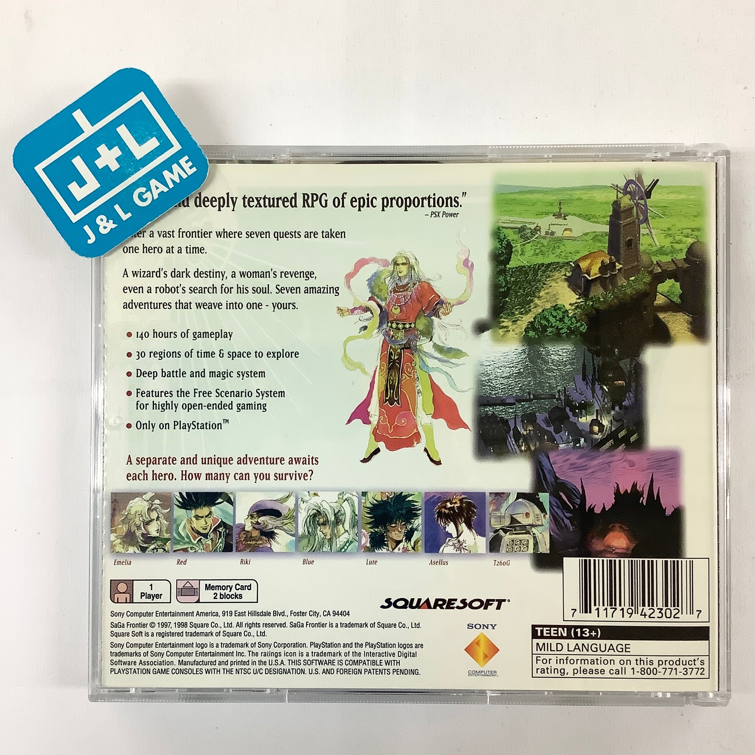 SaGa Frontier - (PS1) PlayStation 1 [Pre-Owned] Video Games SCEA   