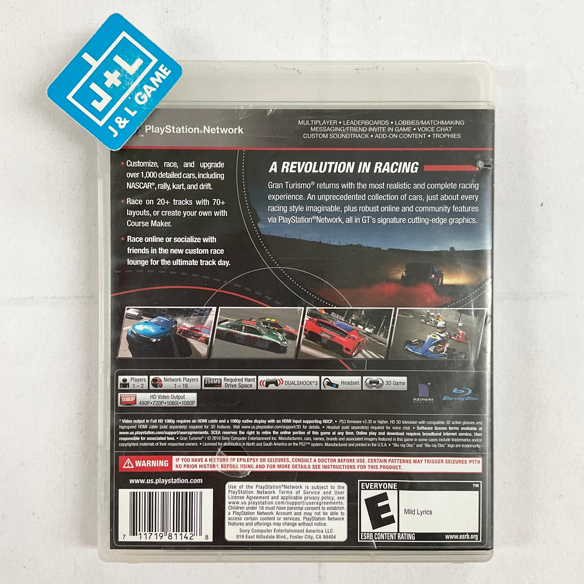 Gran Turismo 5 - (PS3) PlayStation 3 [Pre-Owned] – J&L Video Games New ...