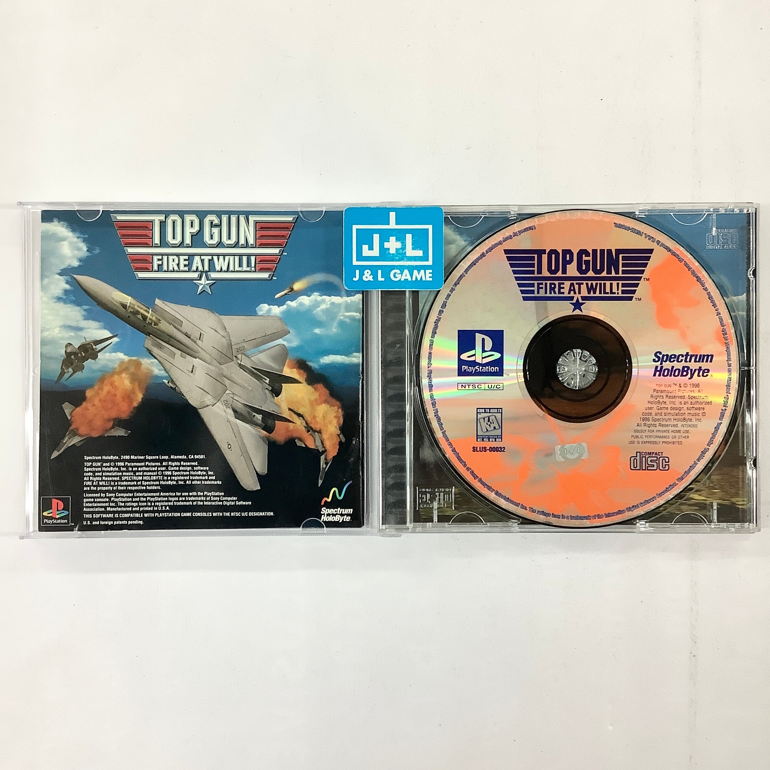 Top Gun: Fire at Will! - (PS1) PlayStation 1 [Pre-Owned] Video Games Spectrum Holobyte   