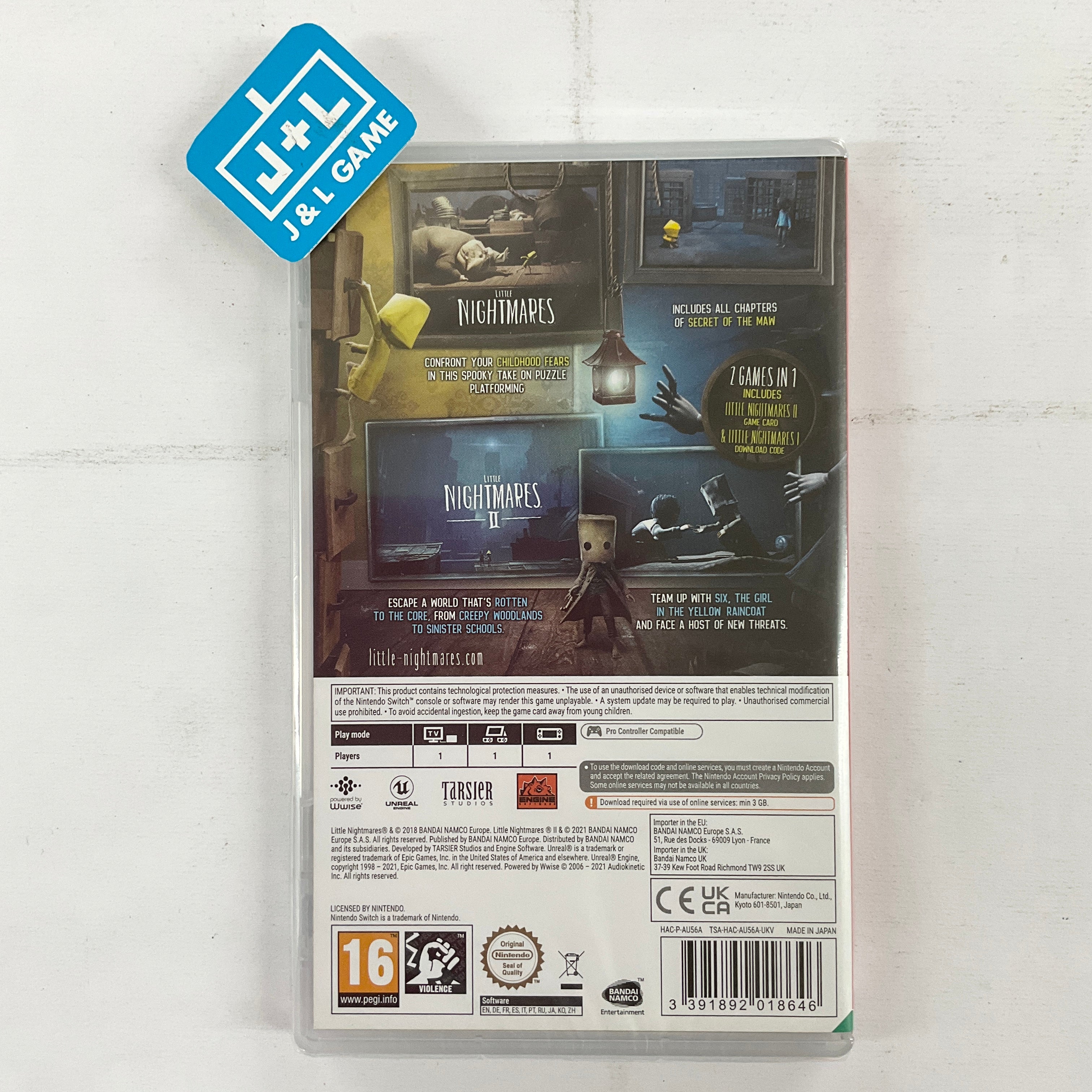 Little Nightmares I+II Bundle - (NSW) Nintendo Switch (European Import) Video Games BANDAI NAMCO Entertainment Germany   