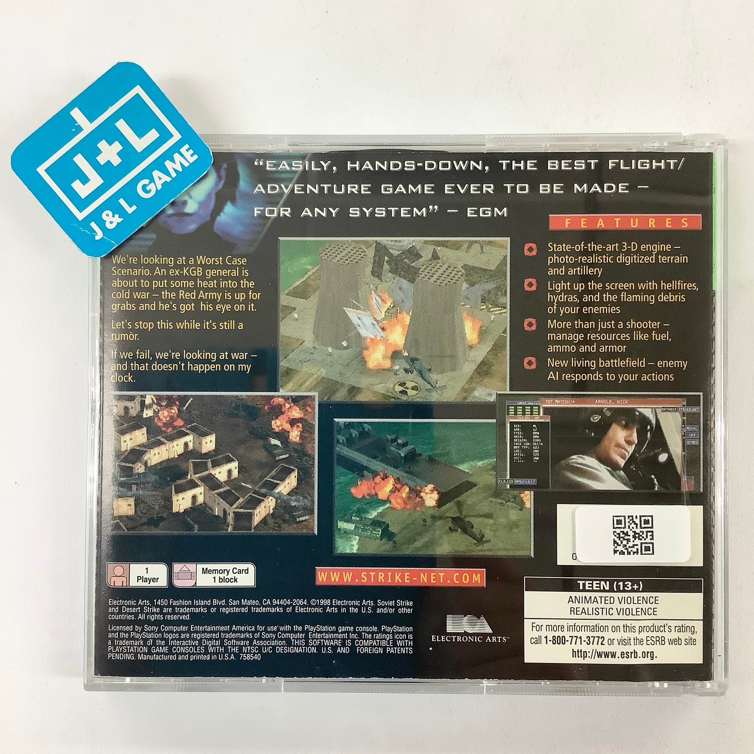 Soviet Strike (Greatest Hits) - (PS1) PlayStation 1 [Pre-Owned] Video Games Electronic Arts   