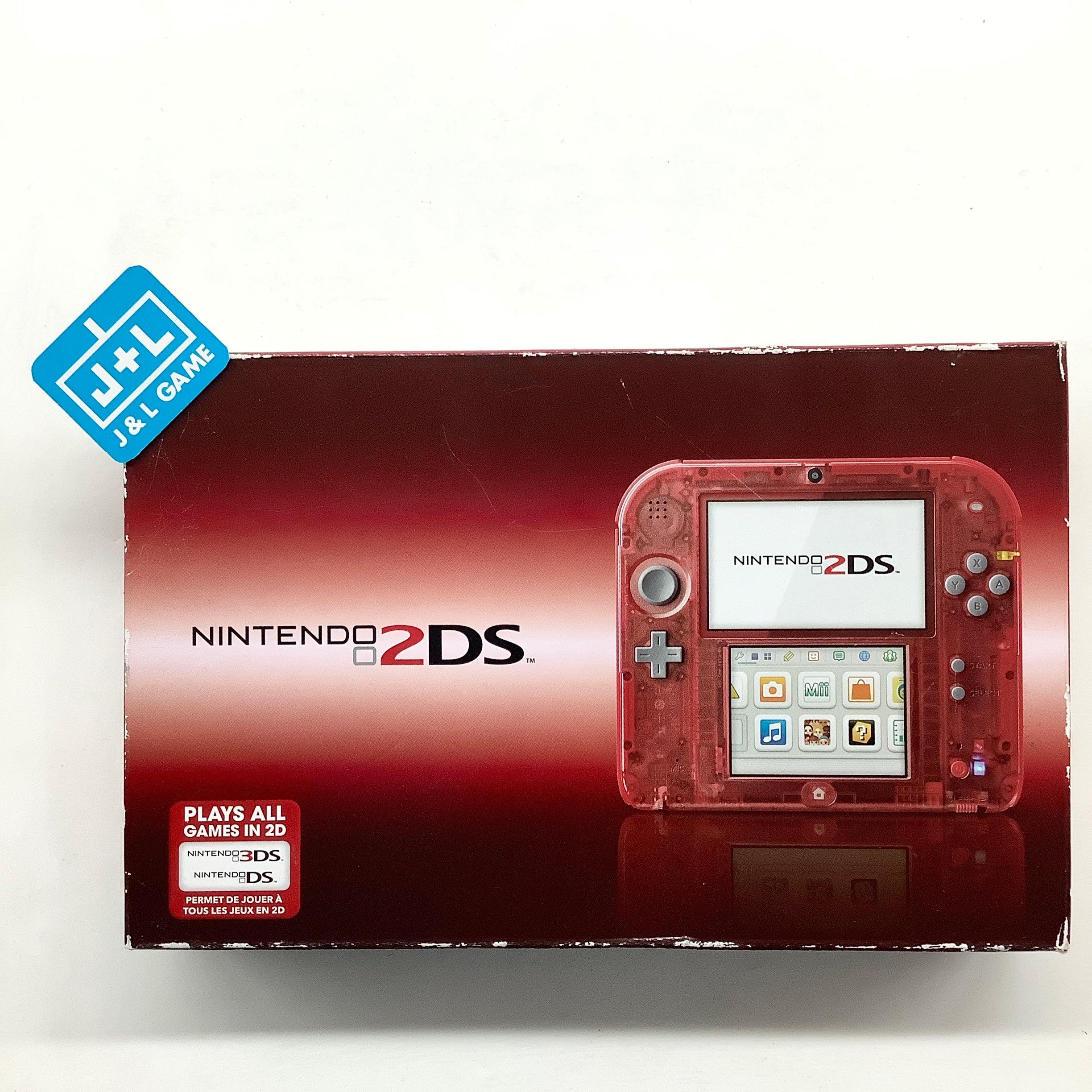 Nintendo 2DS Console (Crystal Red) - Nintendo 3DS