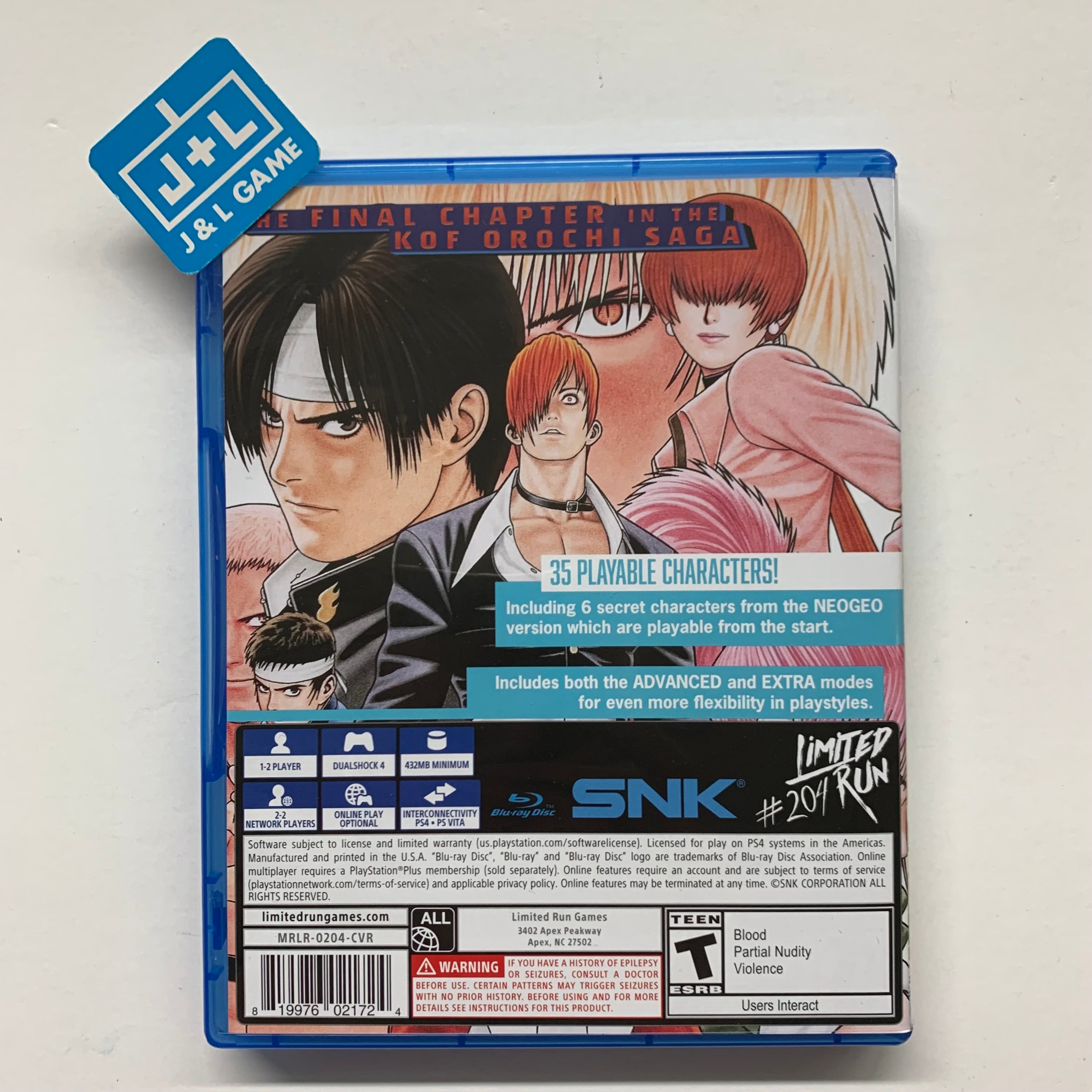 The king on sale of fighters 97 Limited Run for PSVITA