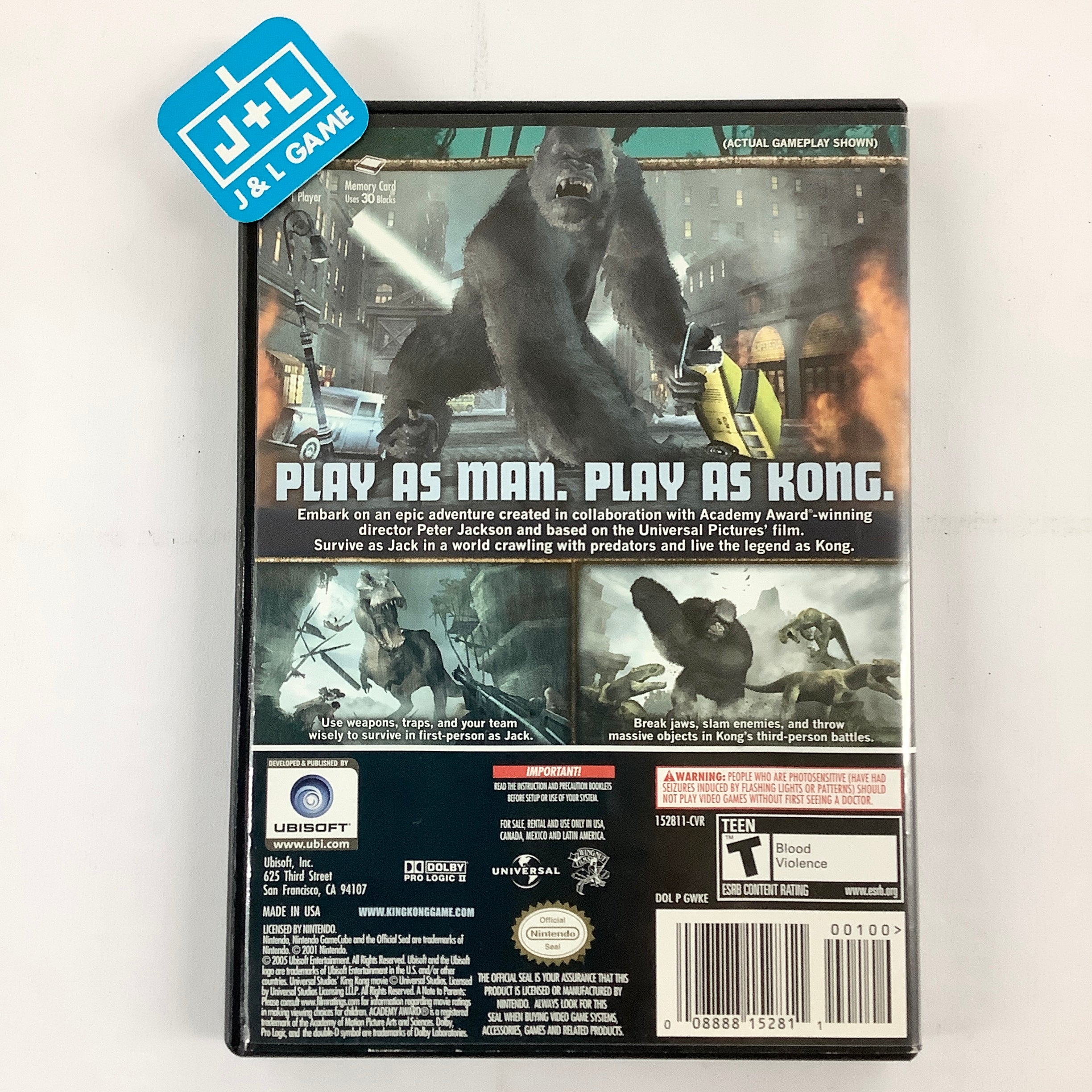 Peter Jackson's King Kong: The Official Game of the Movie - (GC) GameC |  J&L Game