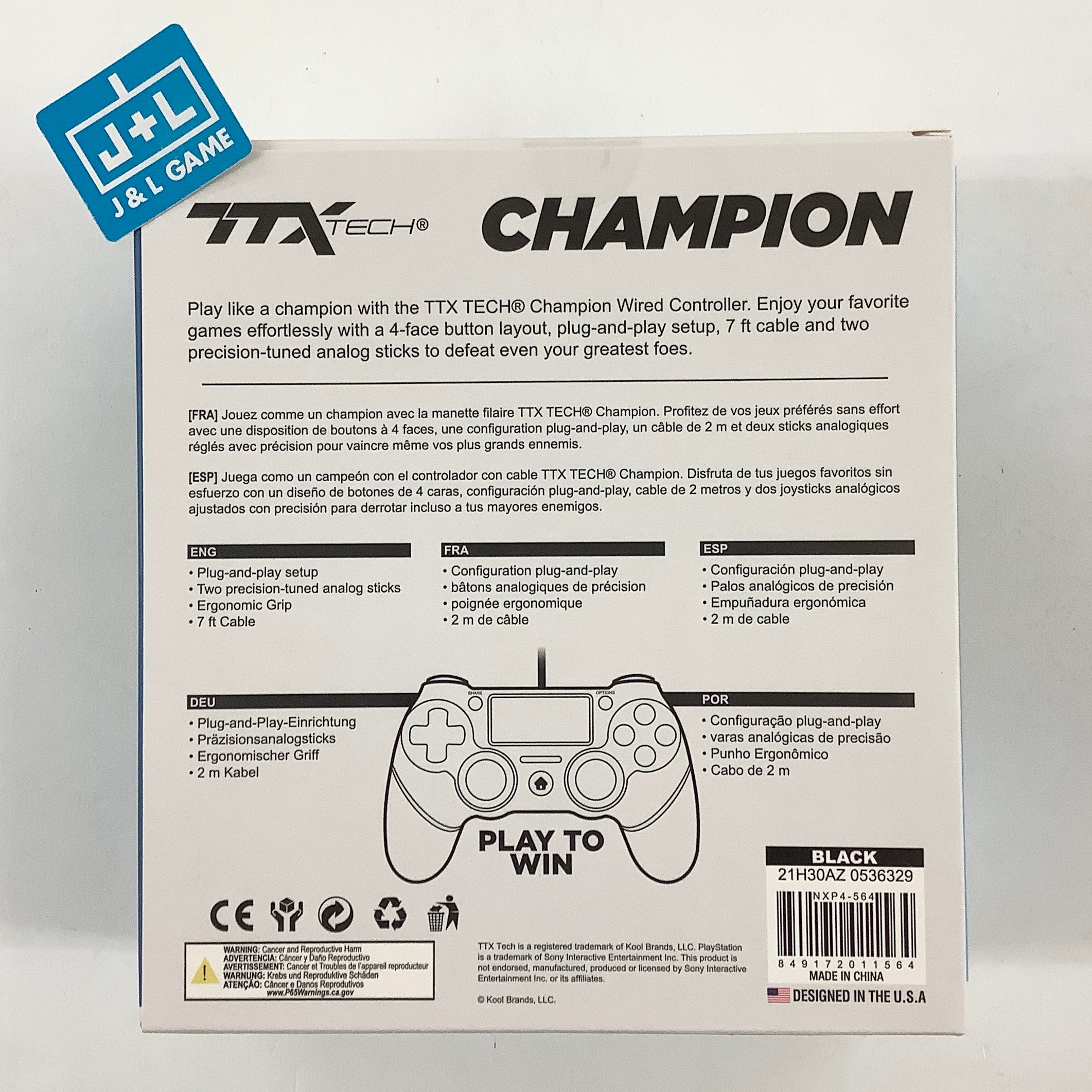 Ttx tech ps4 sale champion wired controller