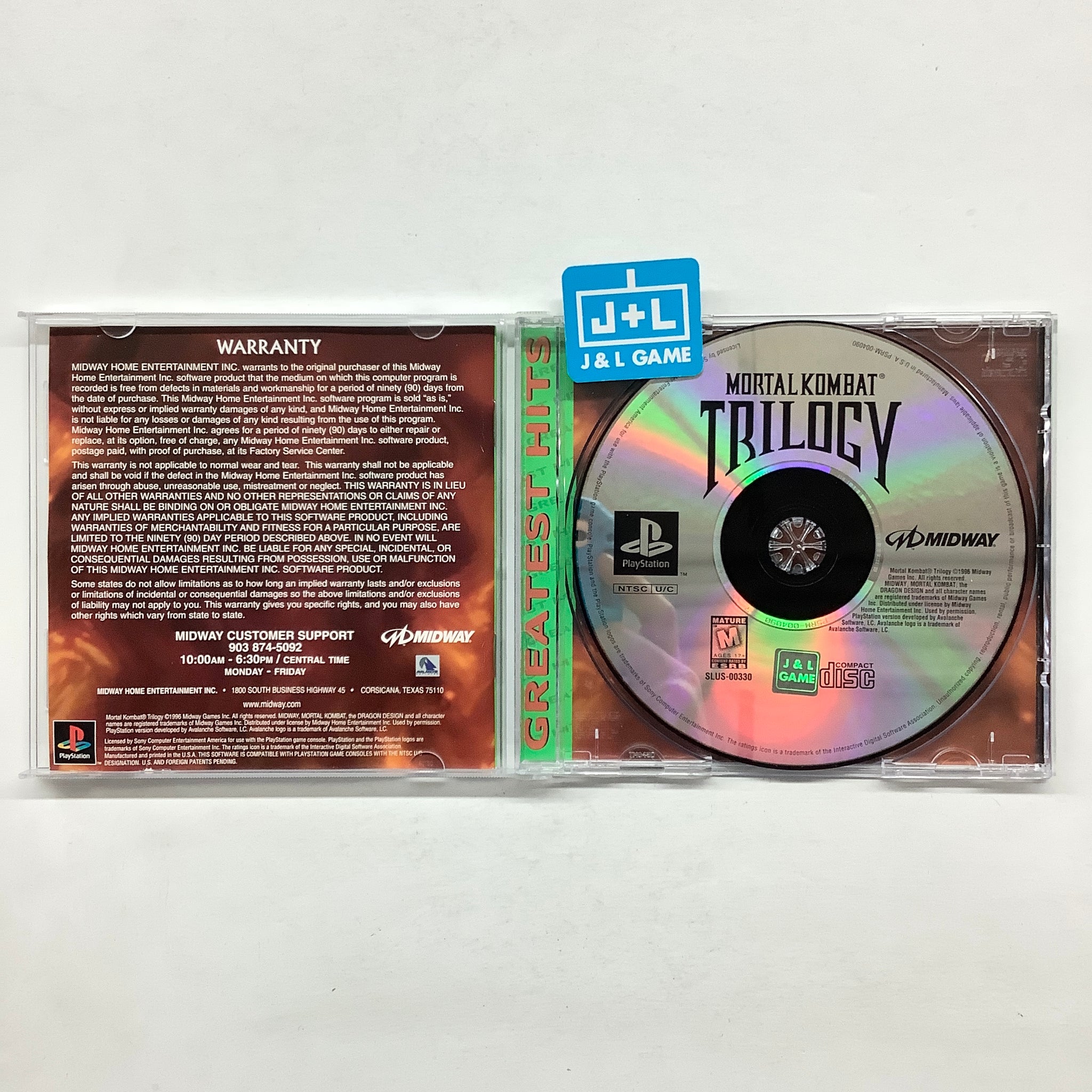 Mortal Kombat Trilogy (Greatest Hits)- (PS1) PlayStation 1 [Pre-Owned ...