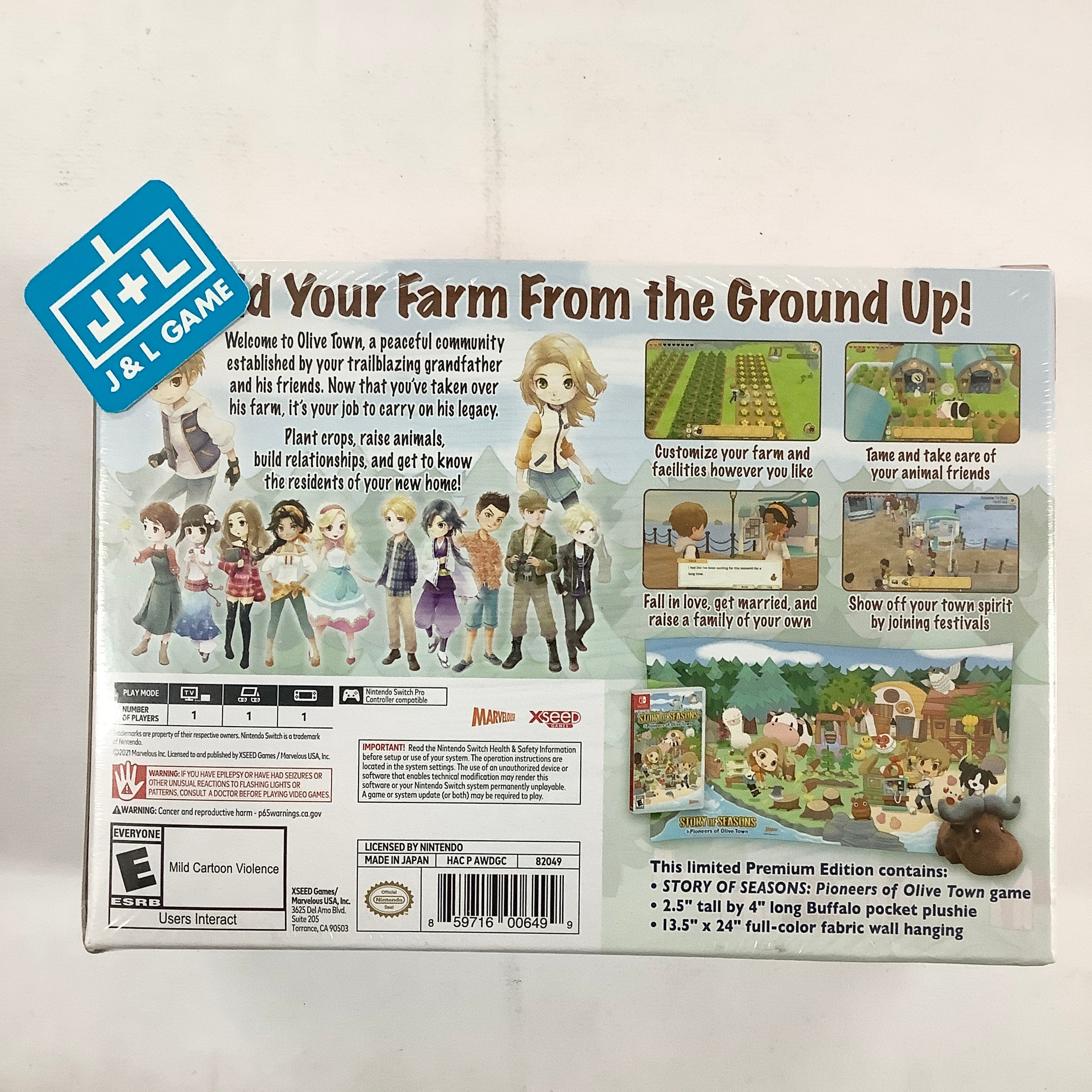 NEW Story authentic of Seasons Pioneers of Olive Town Premium Edition for Nintendo Switch