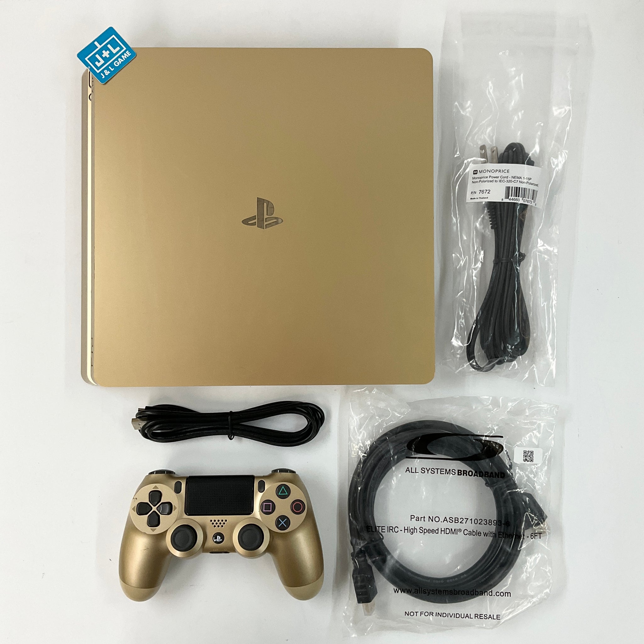 SONY PlayStation 4 Slim 1TB Gold Console - (PS4) Playstation 4 [Pre-Ow – J&L Video New York City