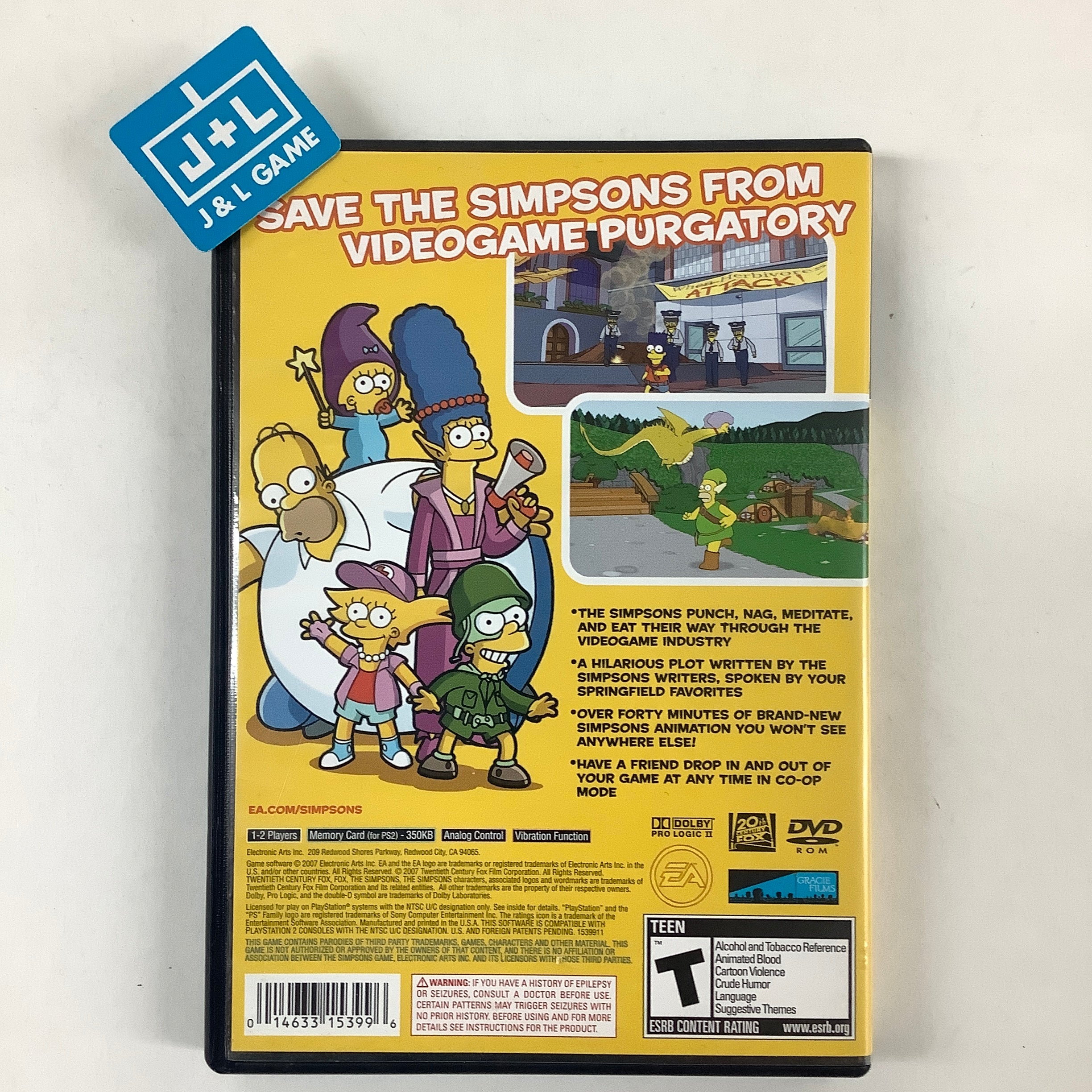 The Simpsons Game - (PS2) PlayStation 2 [Pre-Owned] | J&L Game