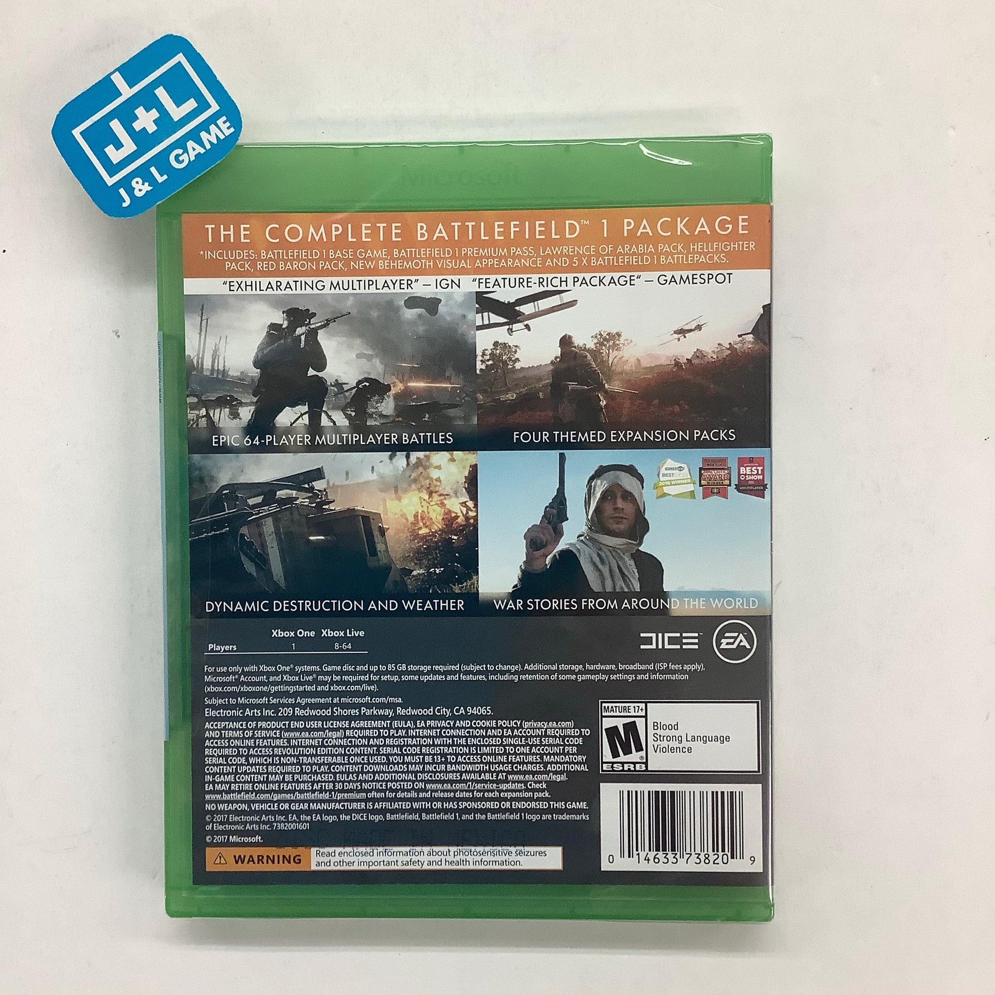 Battlefield 1: Revolution - (xb1) Xbox One – J&l Video Games New York City