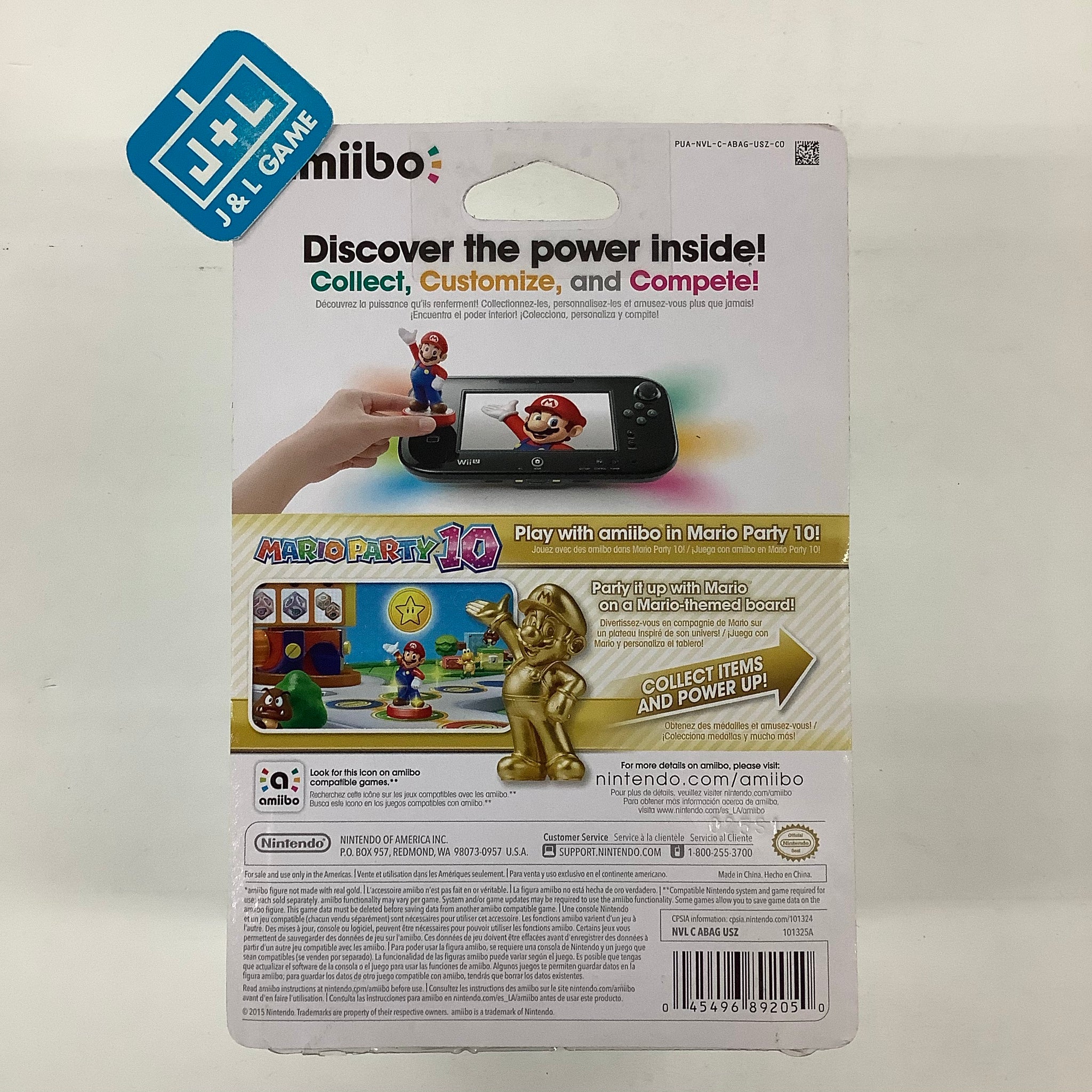 Mario (Gold Edition) (Super Mario series) - Nintendo WiiU Amiibo – J&L ...