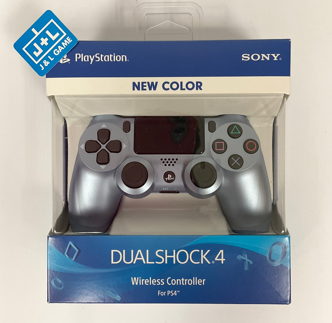 Sony DualShock 4 Wireless Controller | PlayStati Blue) J&L (Titanium - (PS4) Game