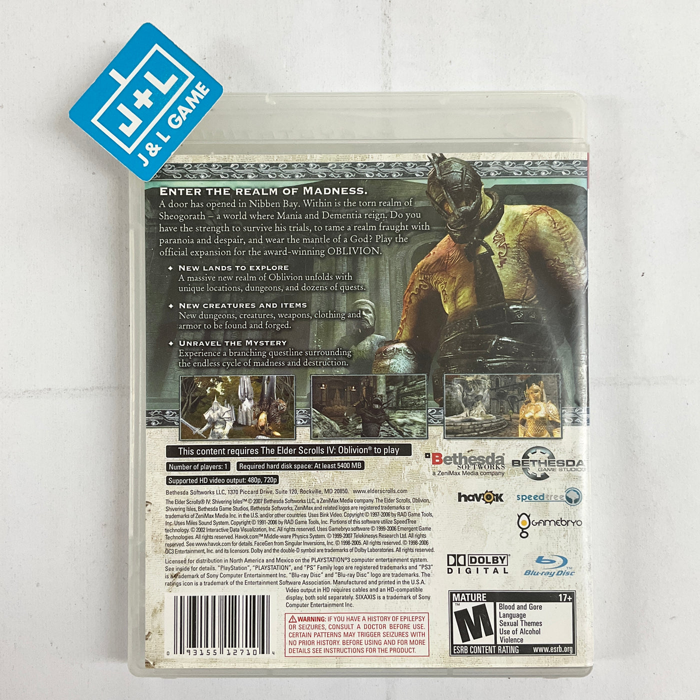 The Elder Scrolls IV: Shivering Isles - (PS3) Playstation 3 [Pre-Owned