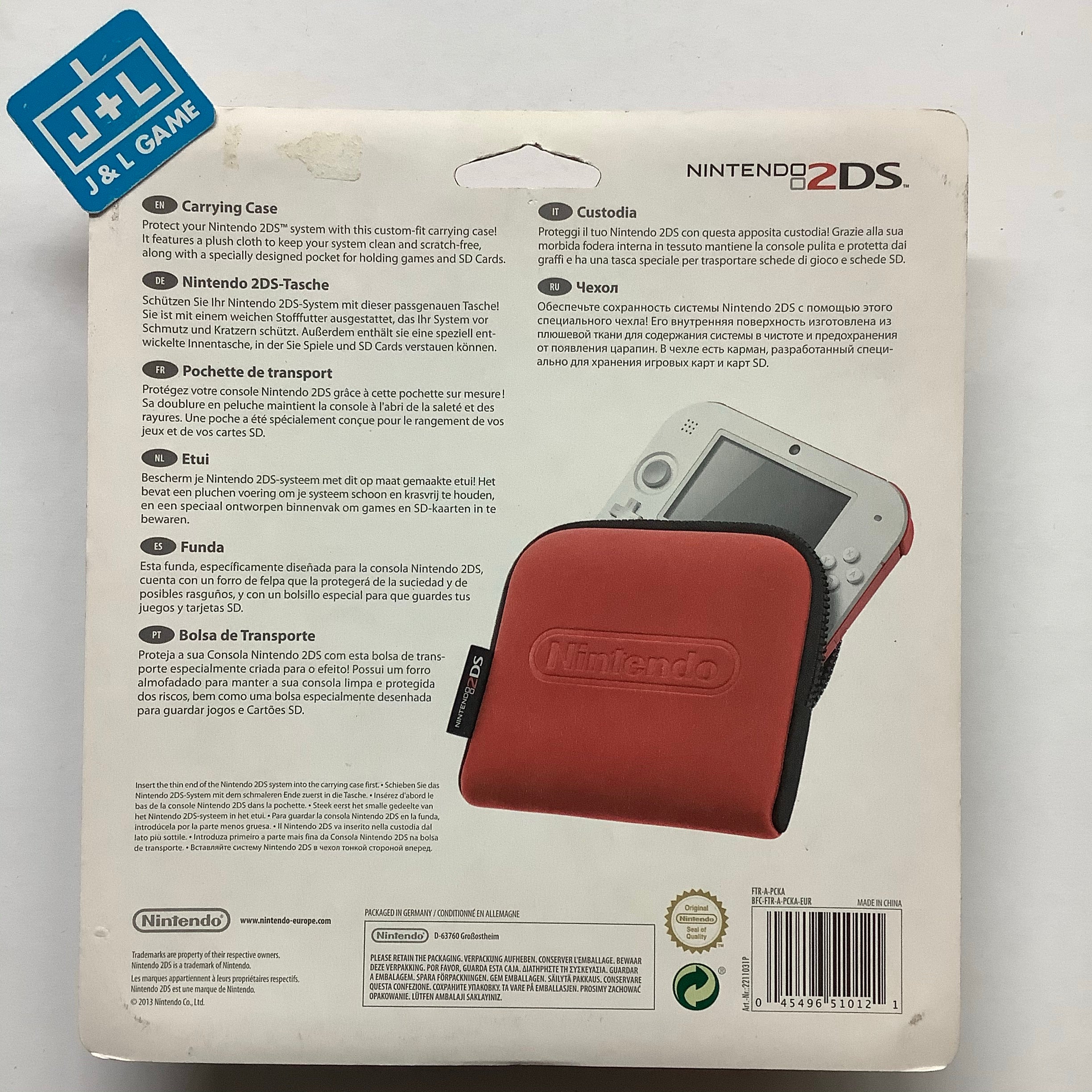 Nintendo 2DS Carrying Case ( RED ) - Nintendo 3DS Accessories Nintendo   