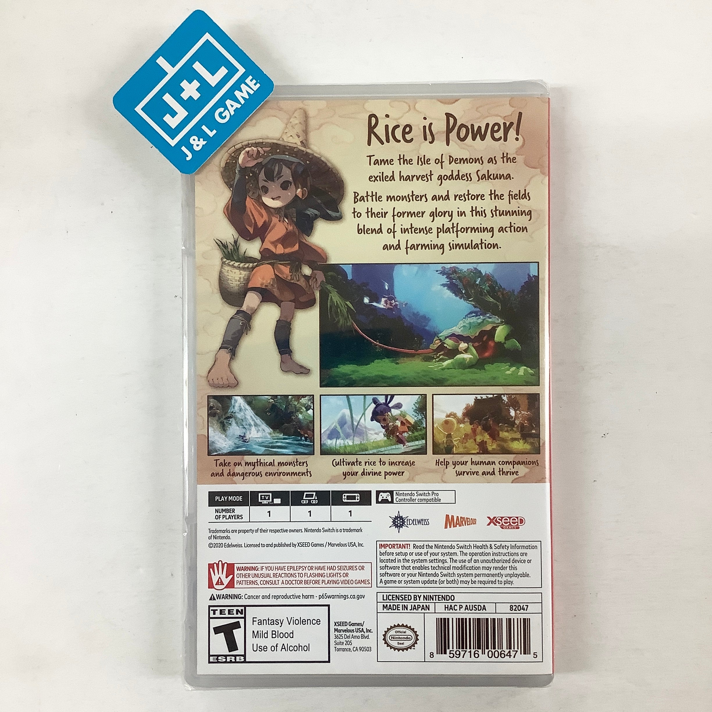 Sakuna: of Rice and Ruin - (NSW) Nintendo Switch Video Games XSEED Games   