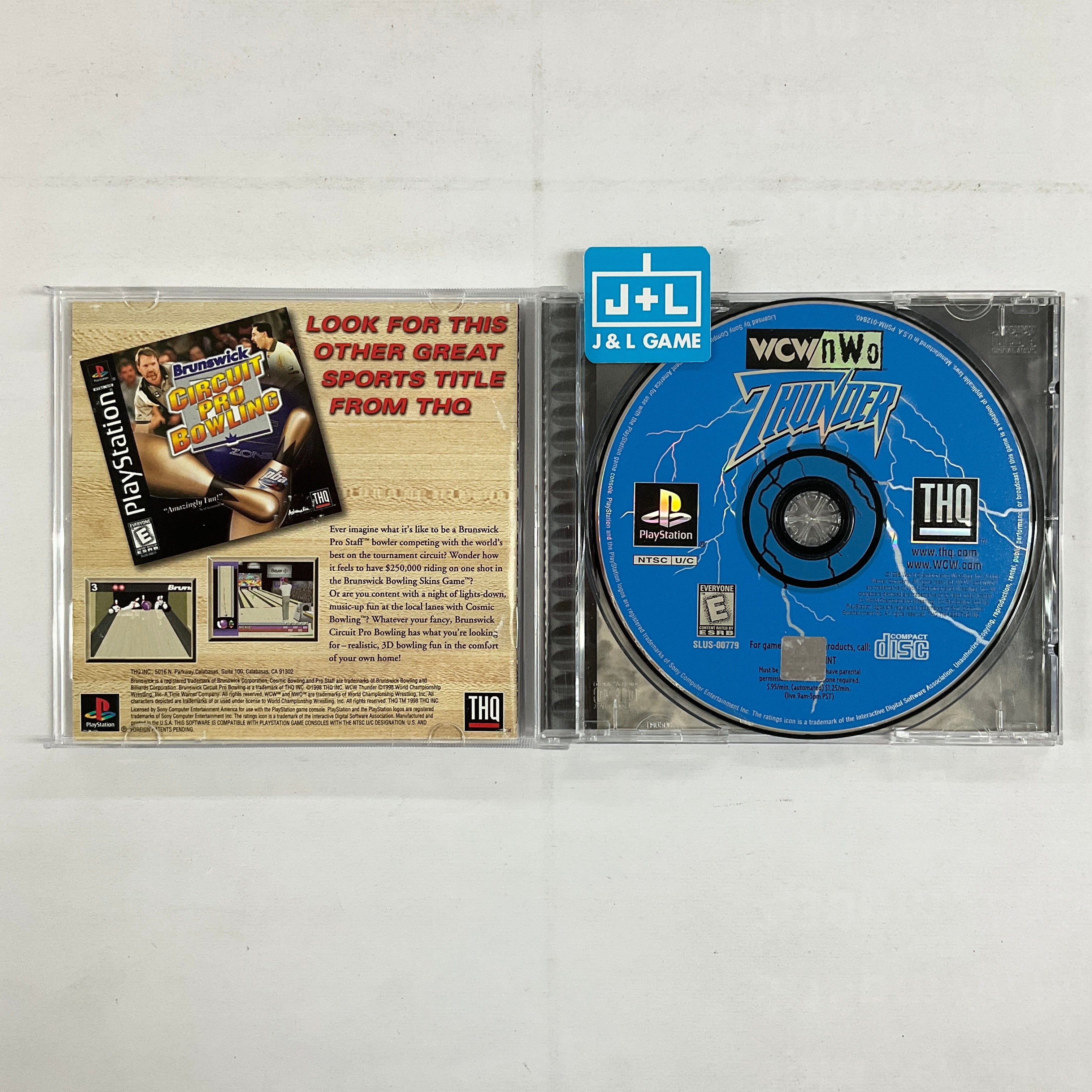 WCW/nWo Thunder - (PS1) PlayStation 1 [Pre-Owned] Video Games THQ   