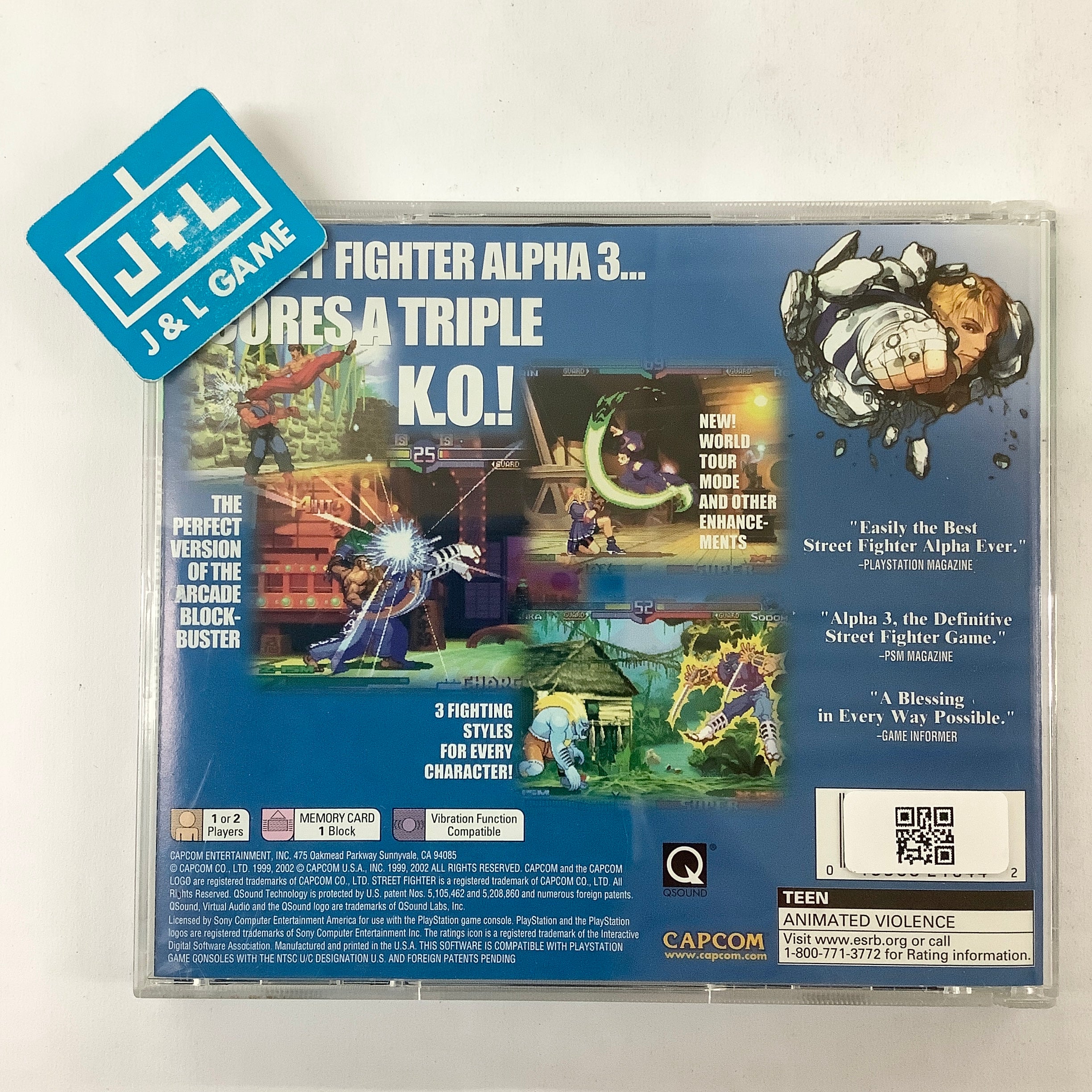 Street Fighter Alpha 3 (Greatest Hits) - PlayStation 1 [Pre-Owned] Video Games Capcom   