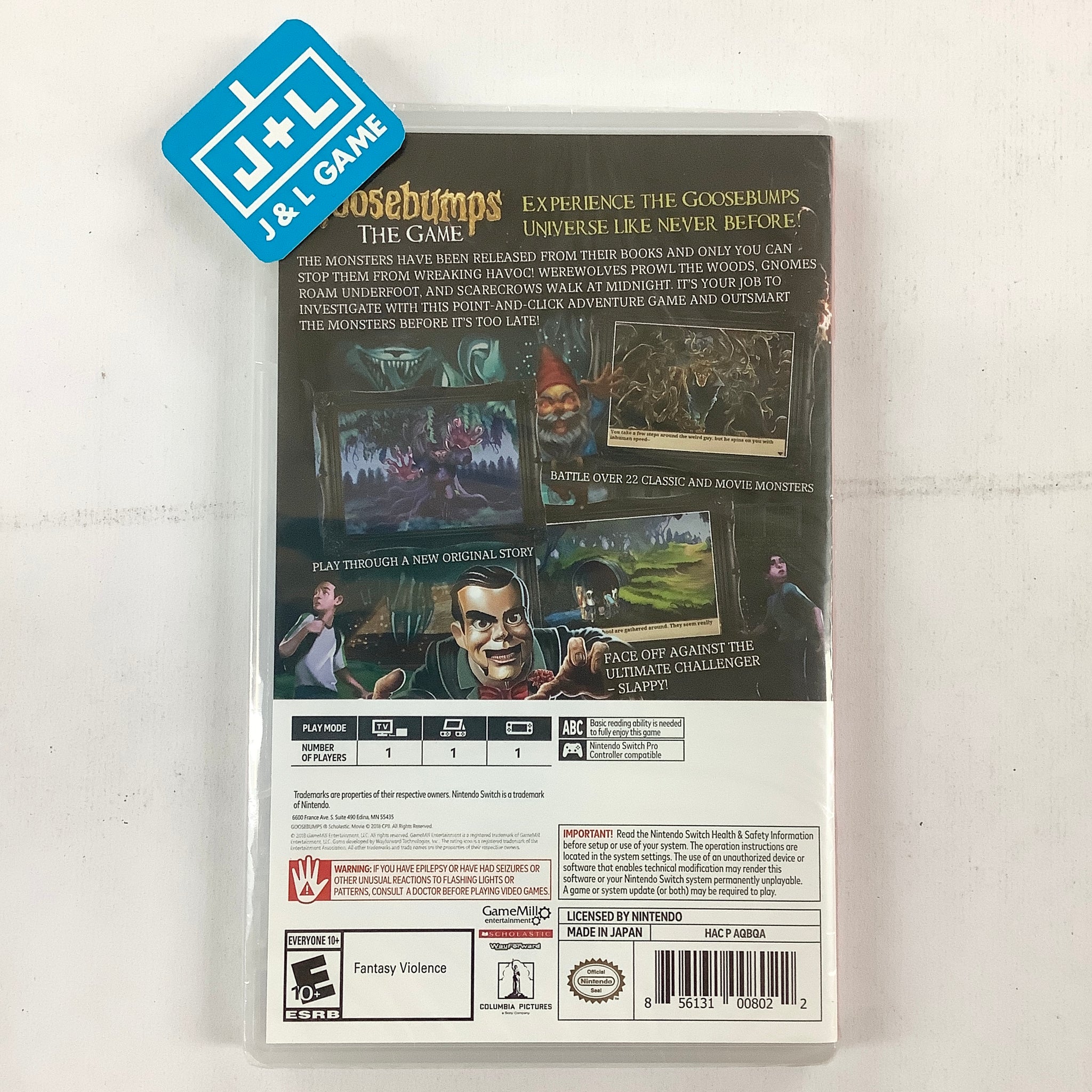 Goosebumps The Game - (NSW) Nintendo Switch – J&L Video Games New York City