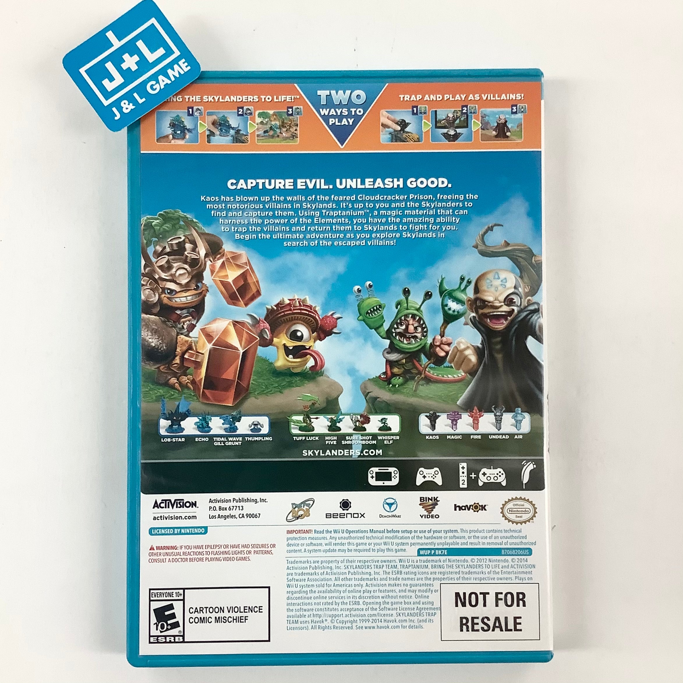 Skylanders Trap Team (Game Only) - Nintendo Wii U [Pre-Owned] Video Games ACTIVISION