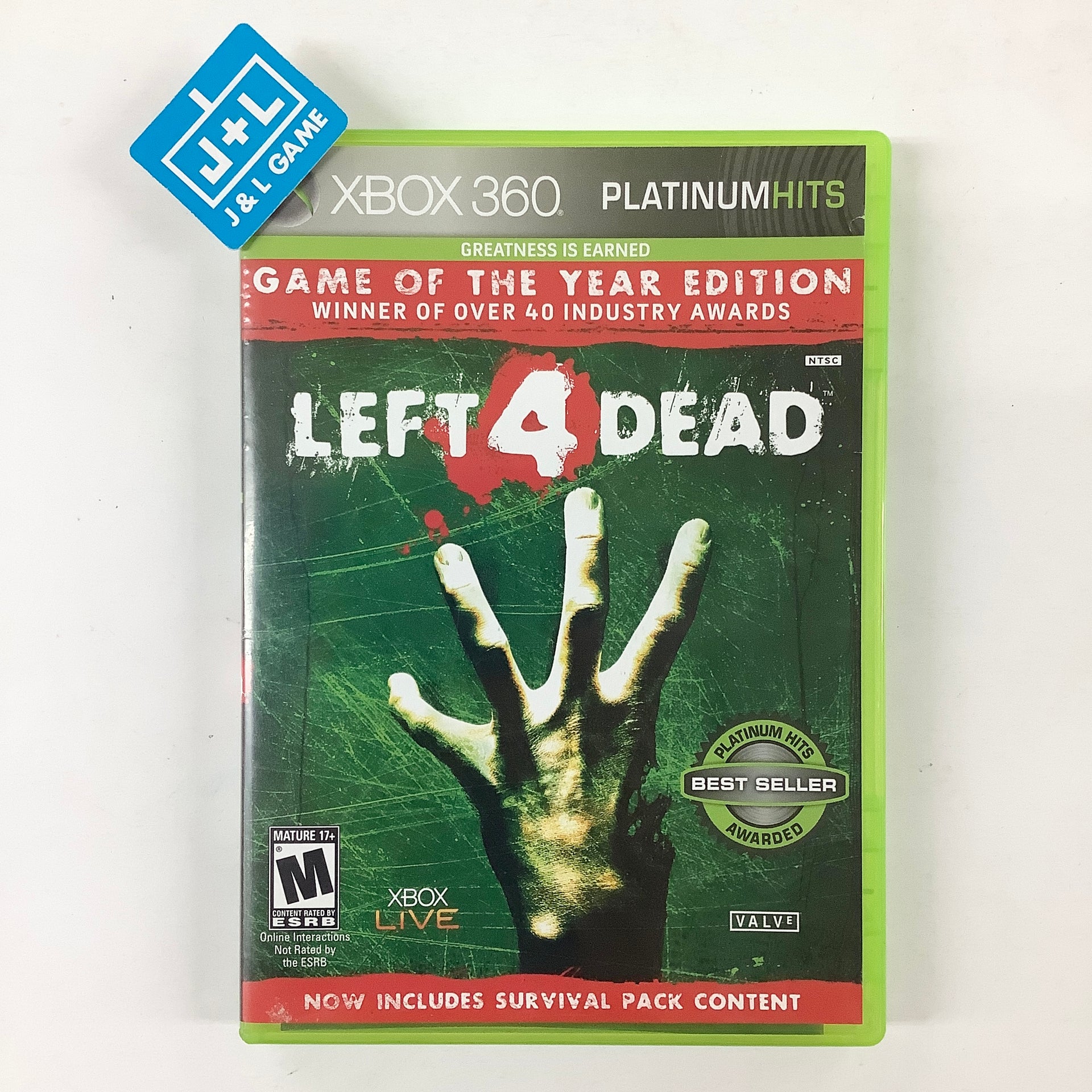 Left 4 Dead Game of Year Edition (Platinum Hits) - Xbox 360 [Pre-Owned |  J&L Game