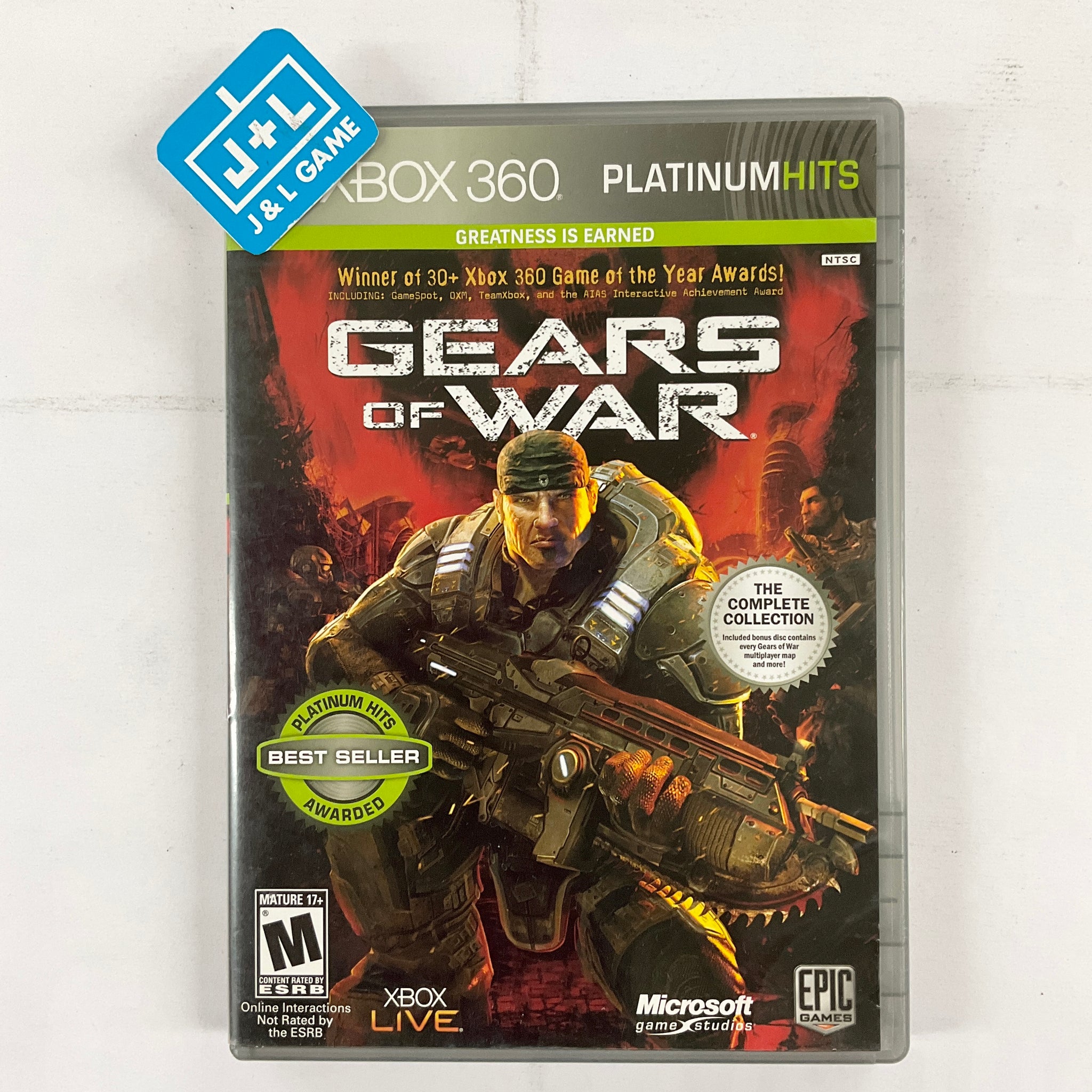 Gears of War 3 (Xbox 360, 2011), Excellent Condition, Great Game