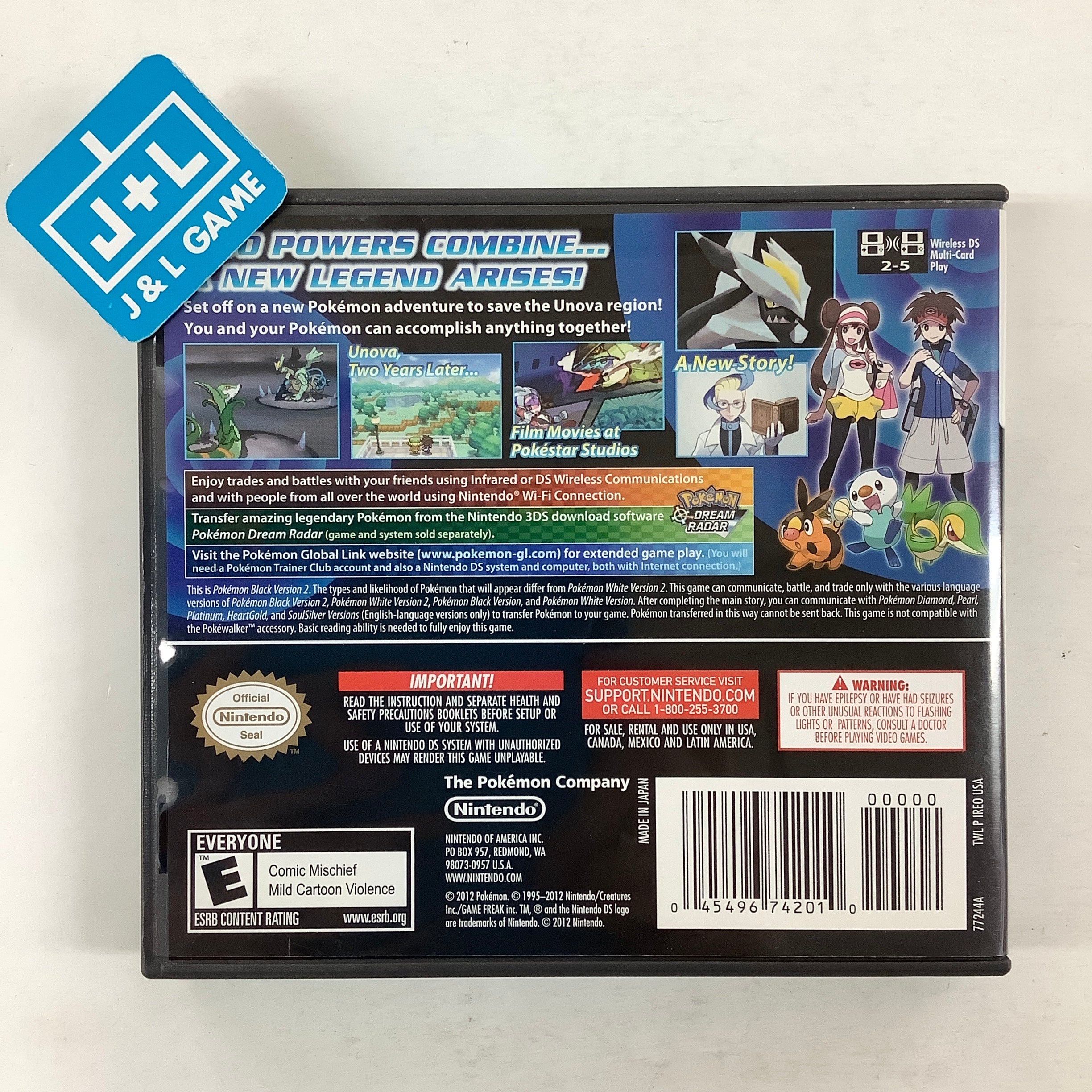 Original Pokemon Black outlets Version 2 for Nintendo DS